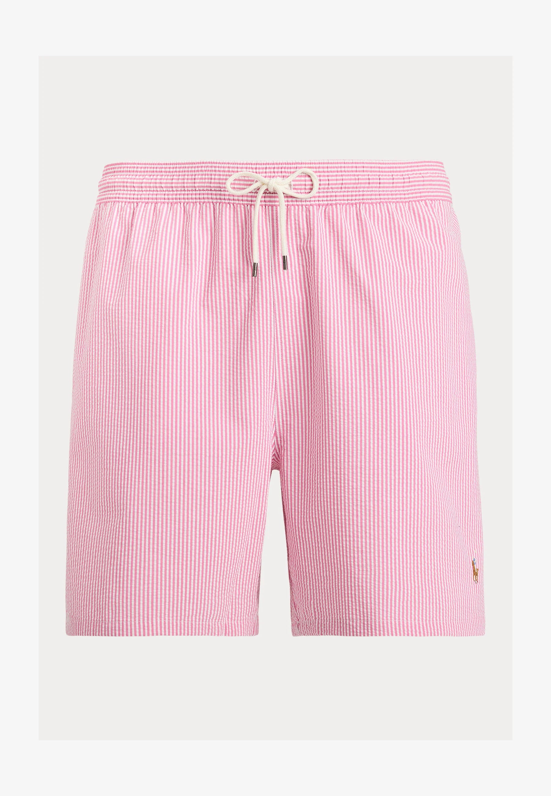 Short de bain Polo Ralph Lauren Big & Tall Resort Rose Stripe Traveller – Rose, Blanc