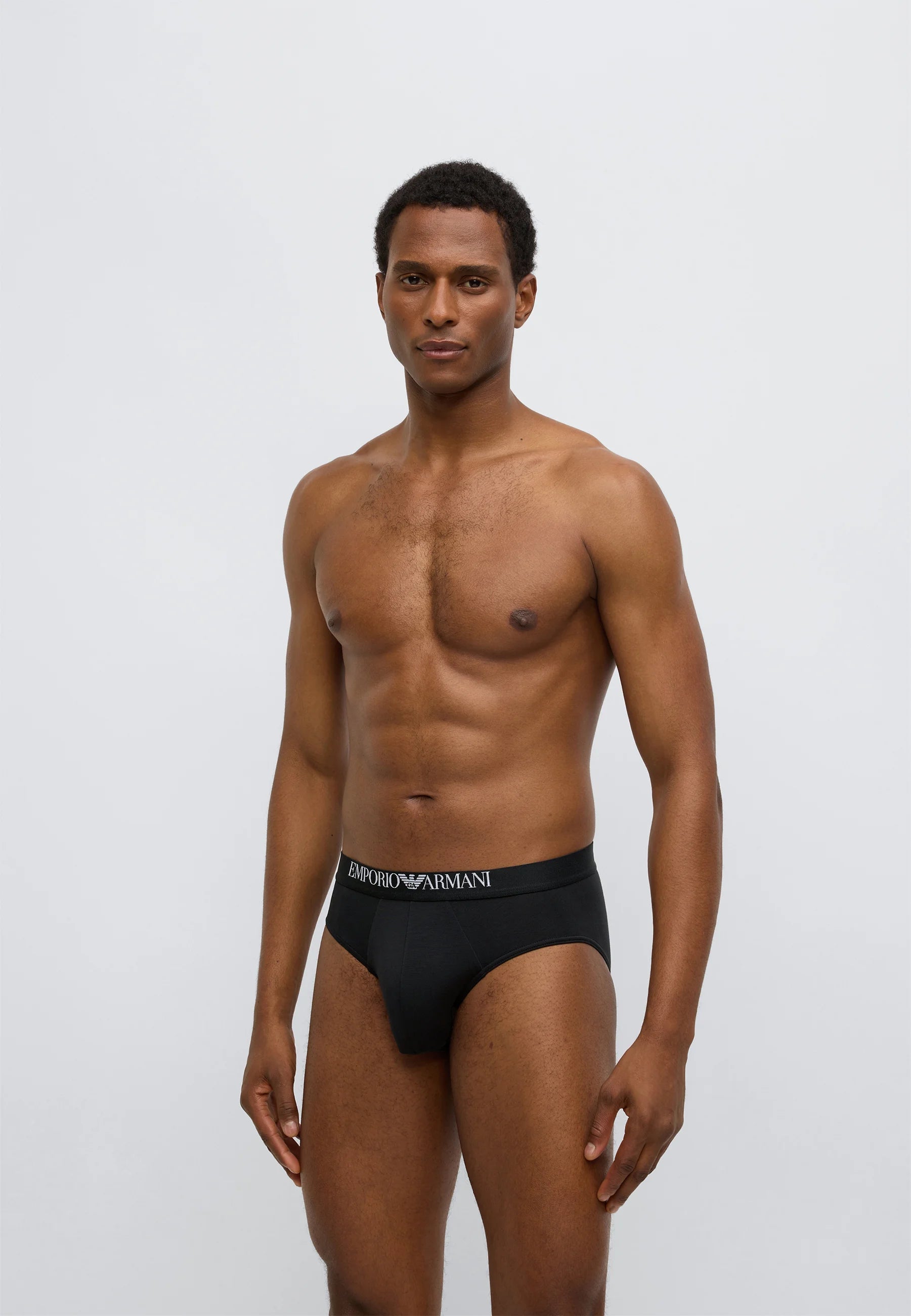 Emporio Armani Premium Stretch Briefs 2 Pack – Black