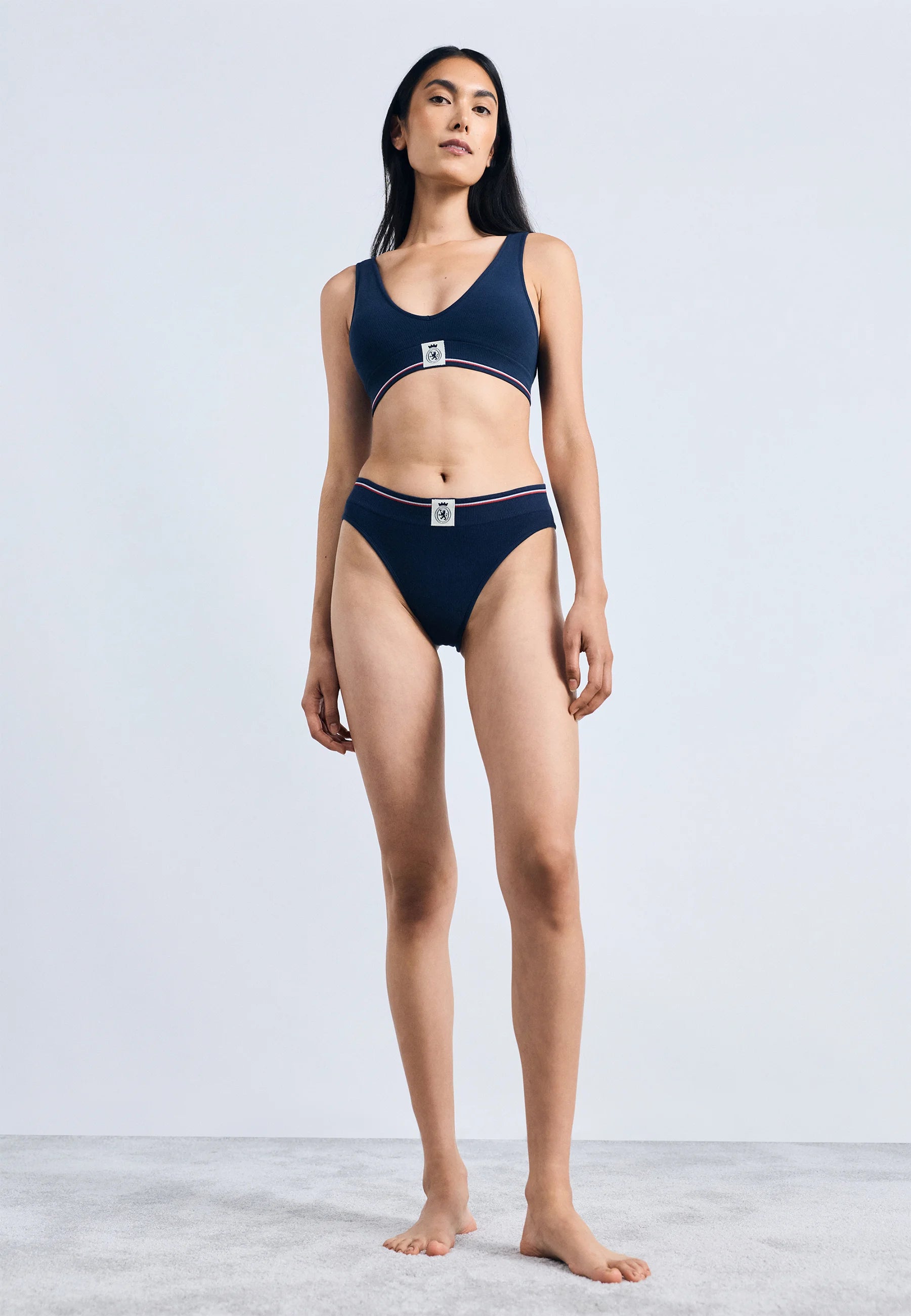 Tommy Hilfiger Crest Triangle Soft Bra – Dark Night Navy