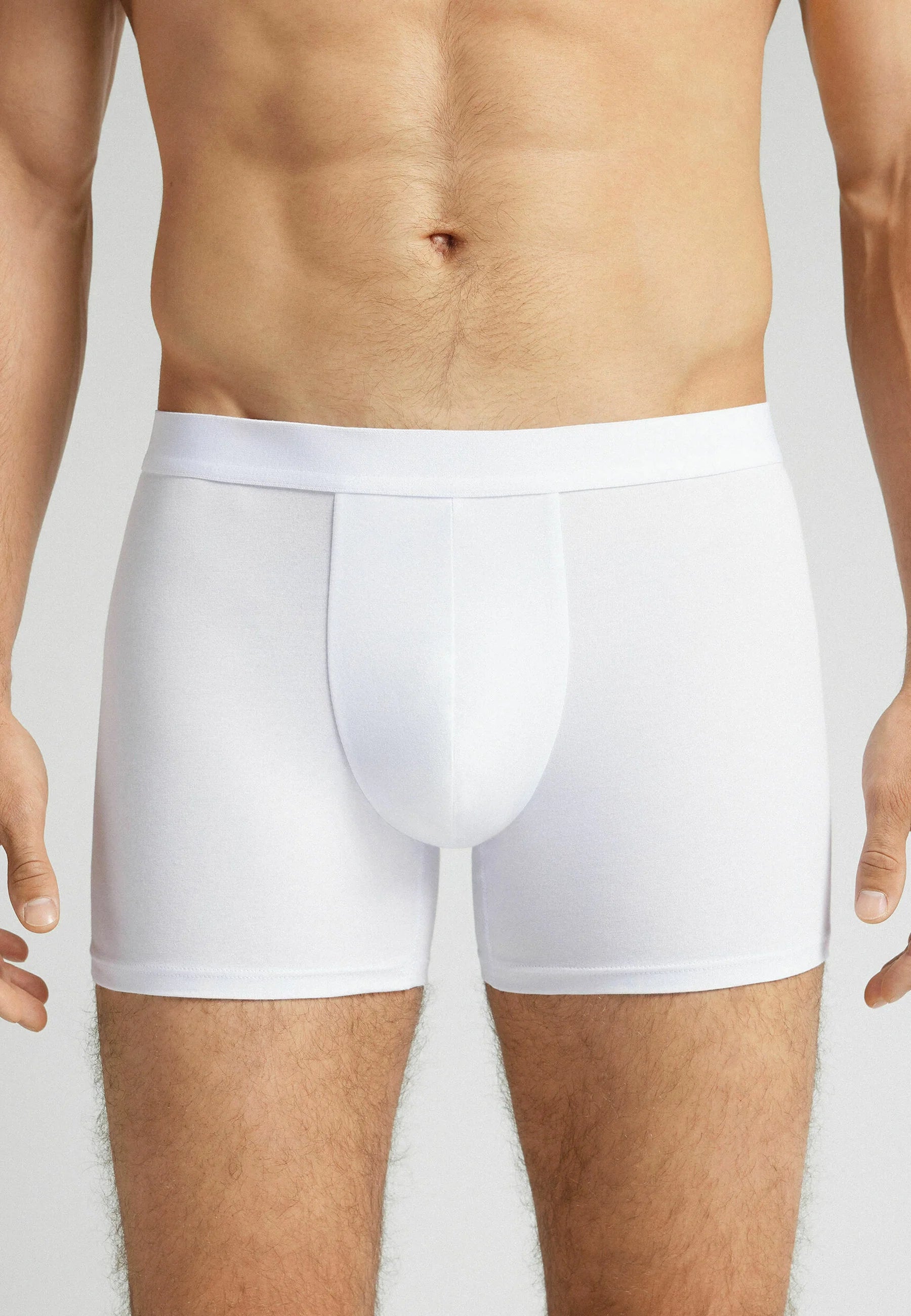 IUMAN Intimissimi Uomo Boxershorts mit freiliegendem Bund – Weiß