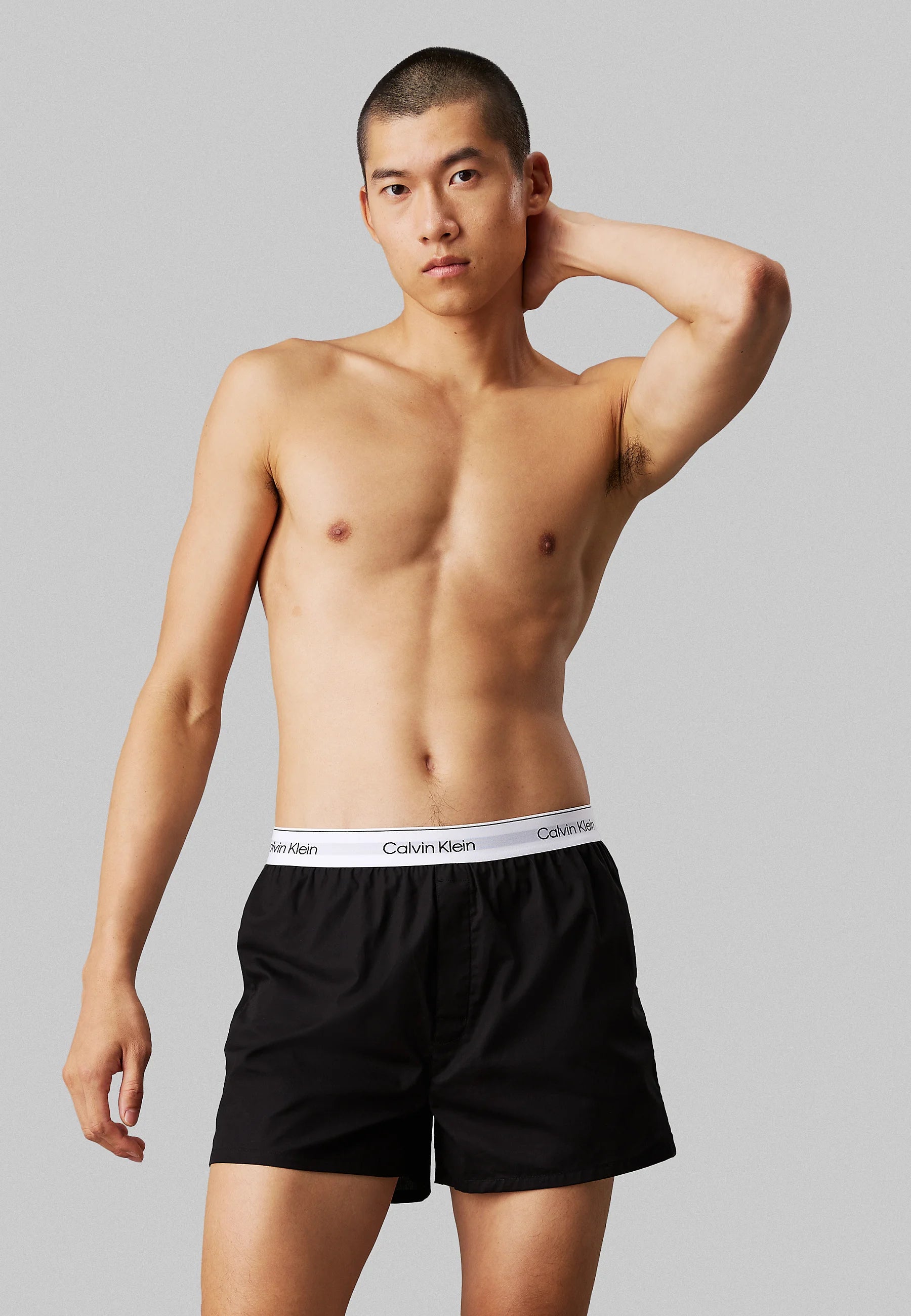 Calvin Klein Icon Cotton Stretch Slim Boxer Shorts – 3 Pack – Glacier, Plum Manger, Vintage Indigo