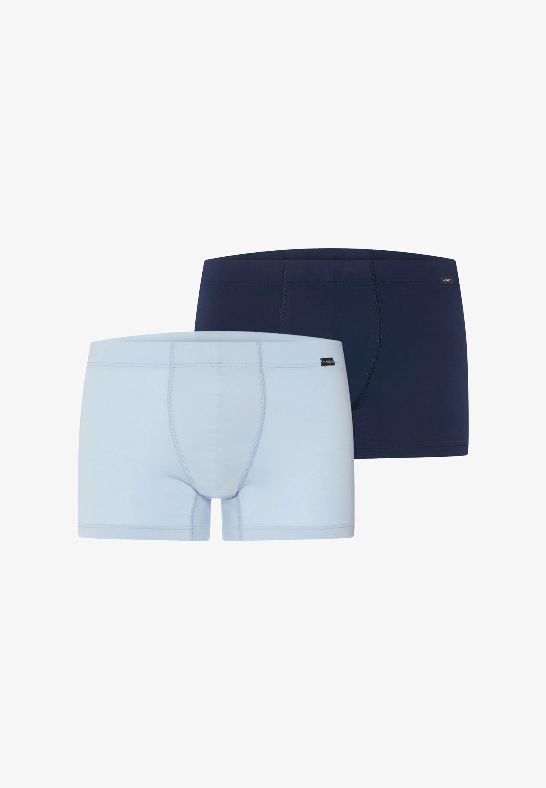 HANRO ESSENTIALS 2 Pack Trunks – Blue Lagoon, Deep Navy