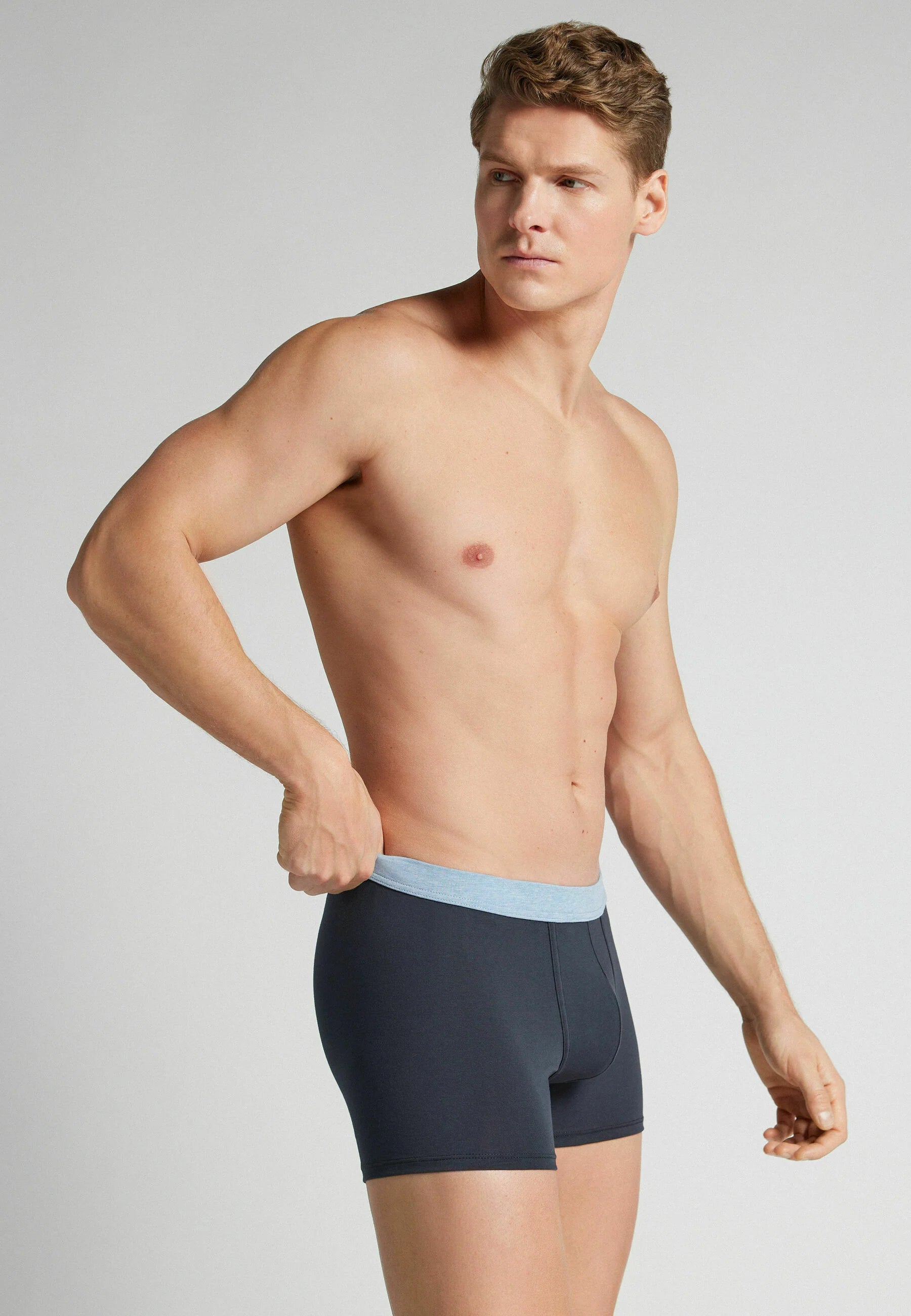 IUMAN Intimissimi Uomo The Indestructible Trunks – Dark Blue Denim