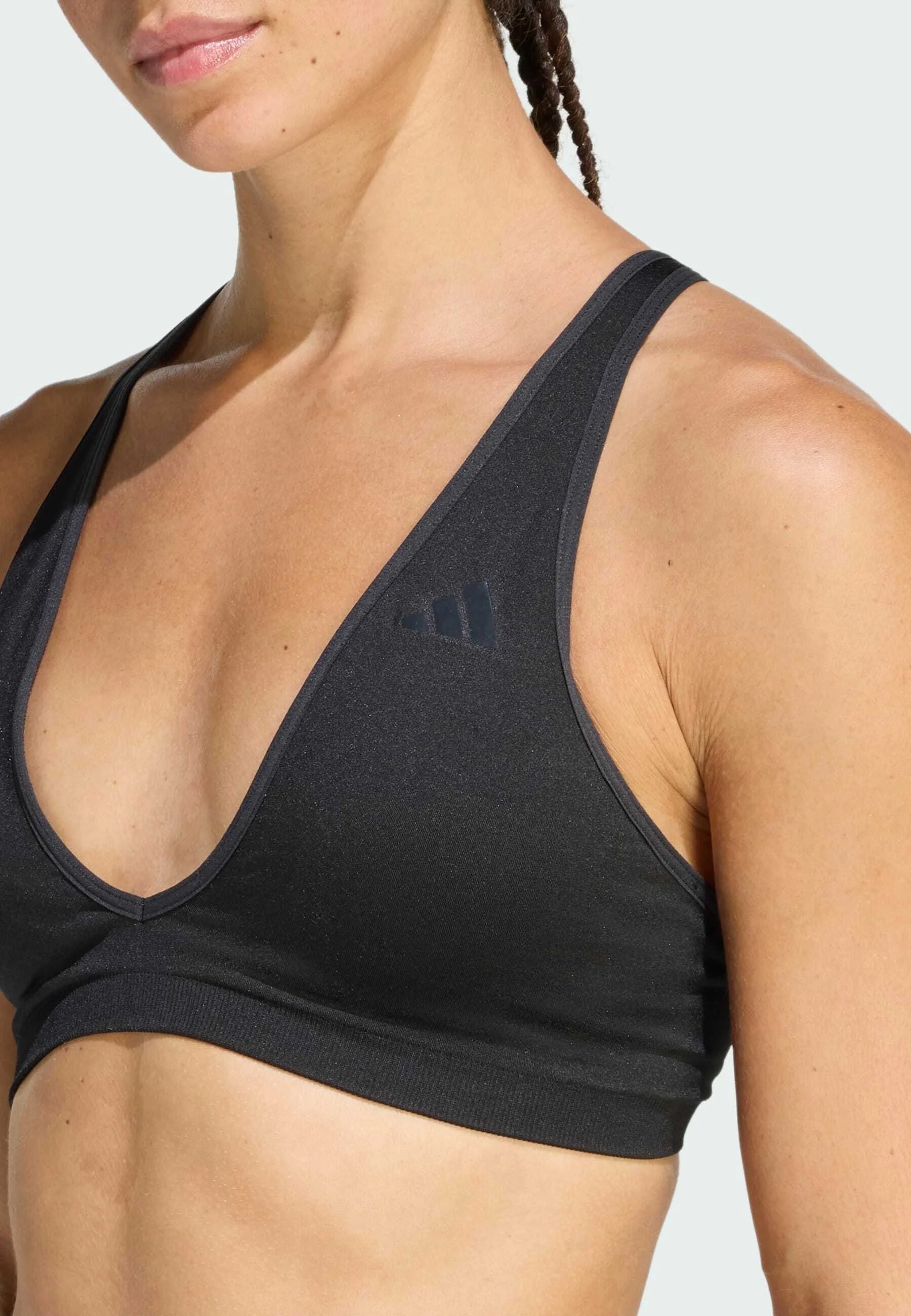 Adidas Performance WE Scrun LS Light Support Sports Bra – Black