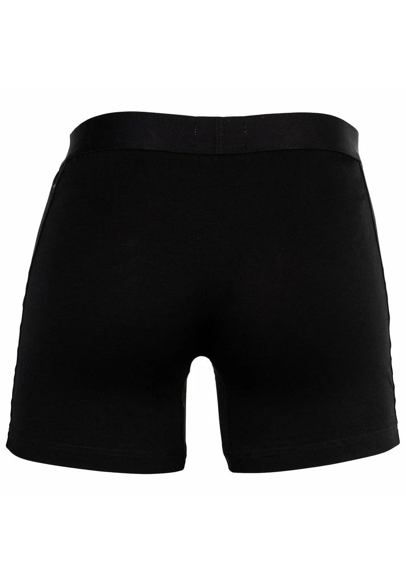 BOSS 6 Pack One Stretch Logo Trunks – černá, šedá, bílá