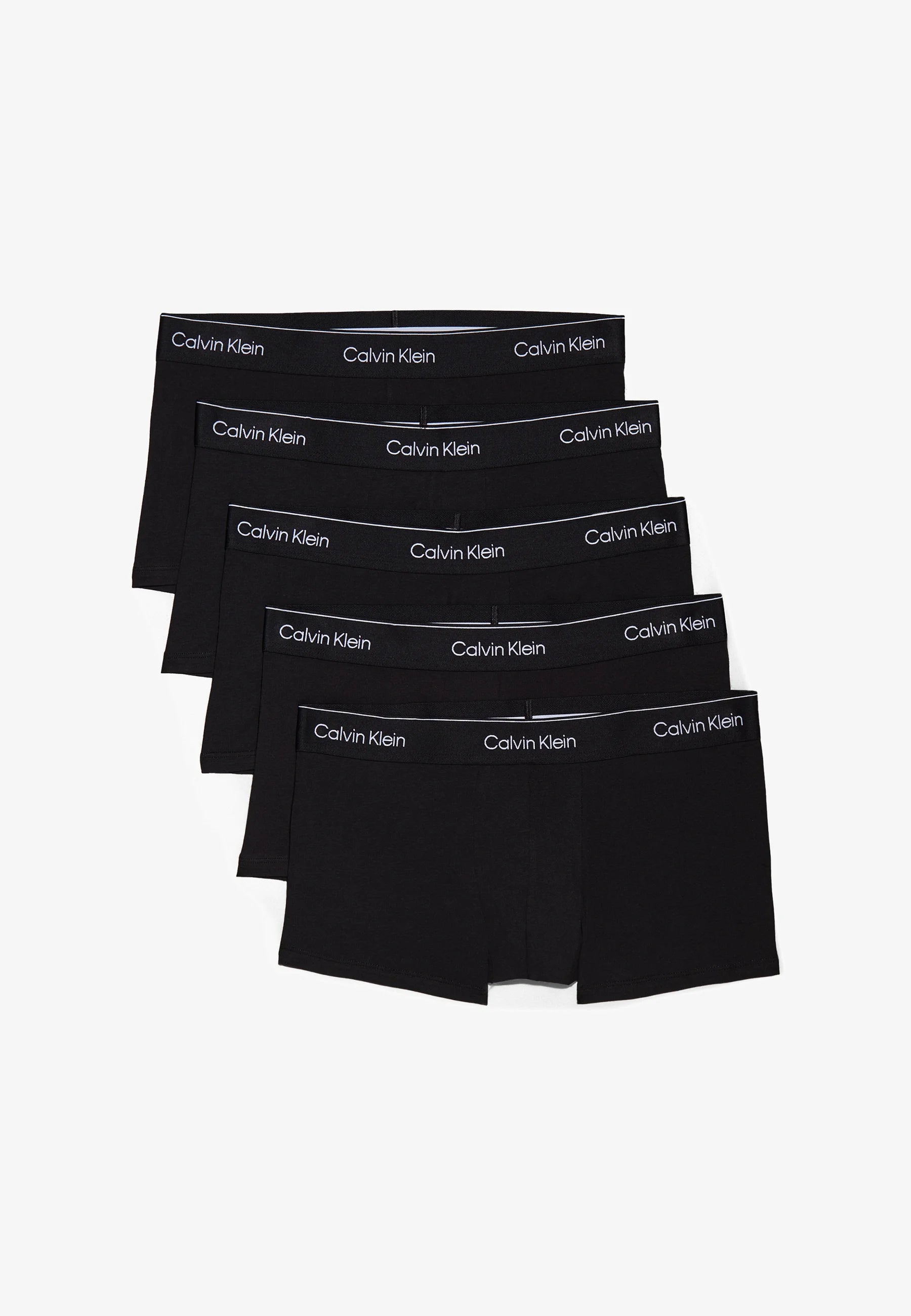 Calvin Klein Icon Cotton Stretch Low Rise Trunks – 5 Pack – Black