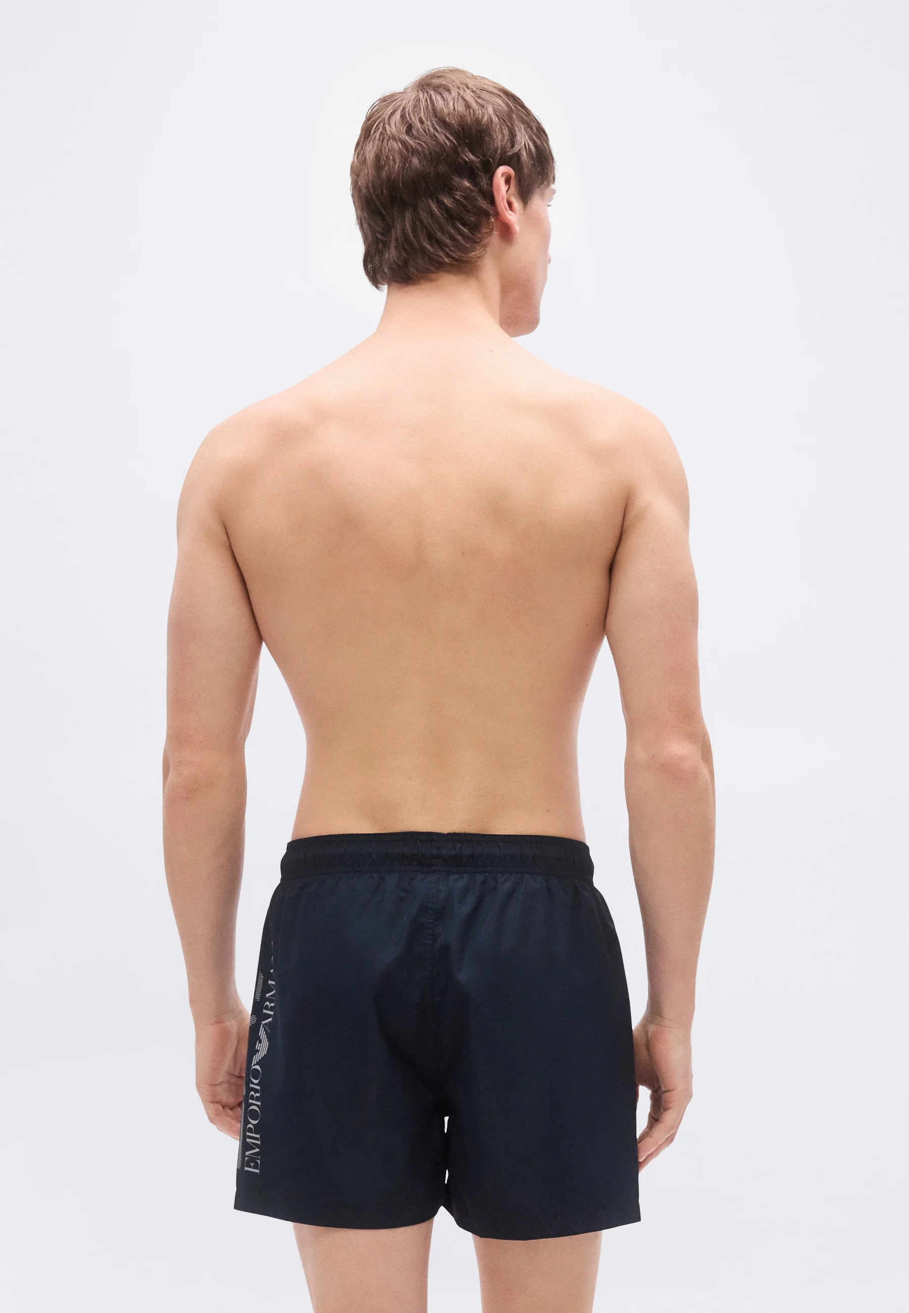 Short de bain Emporio Armani EA7 Water Logo – Bleu, Argenté