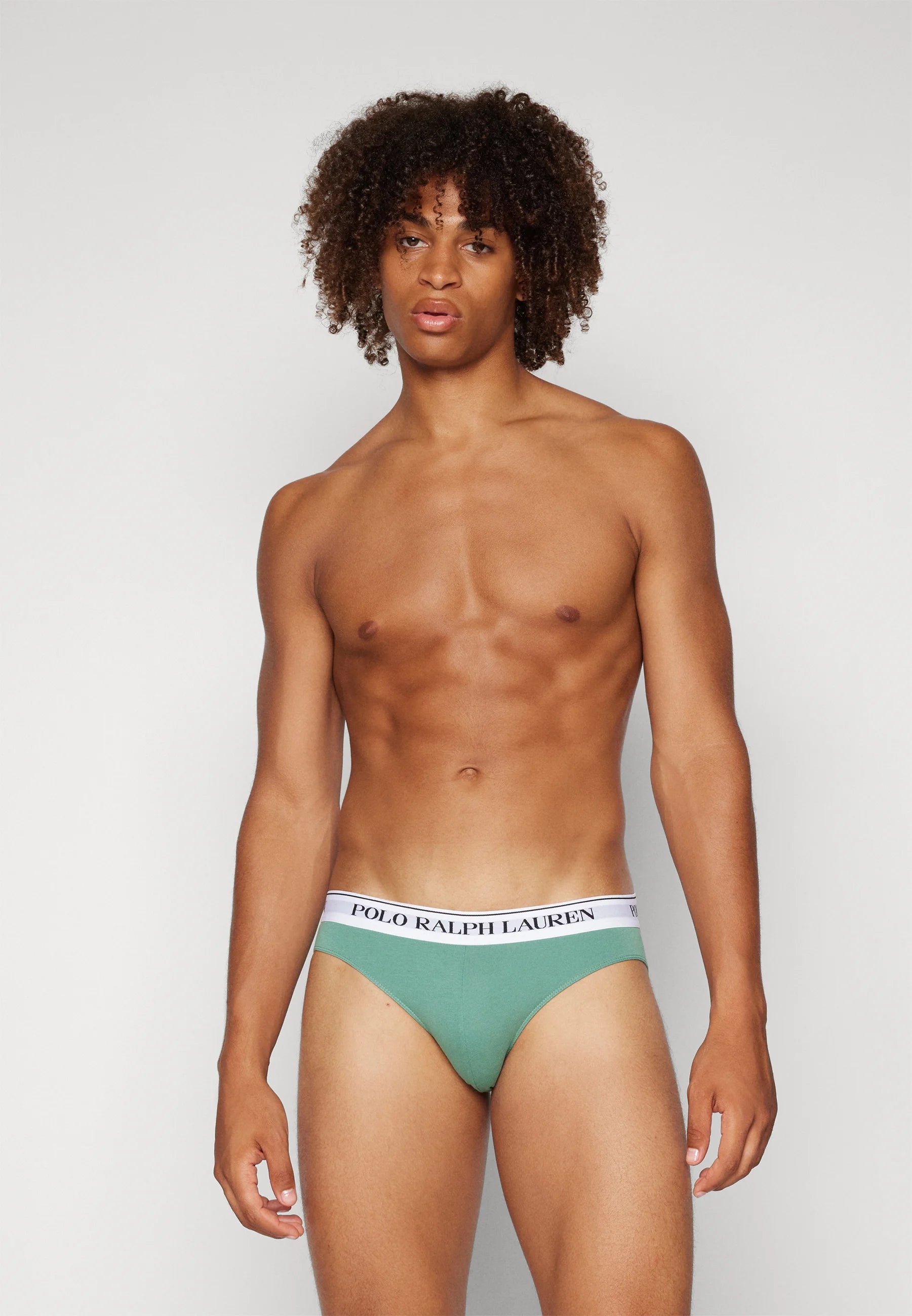 Slips Polo Ralph Lauren en coton stretch – Taille basse – Lot de 3 – Rouge Damson, Noir, Vert