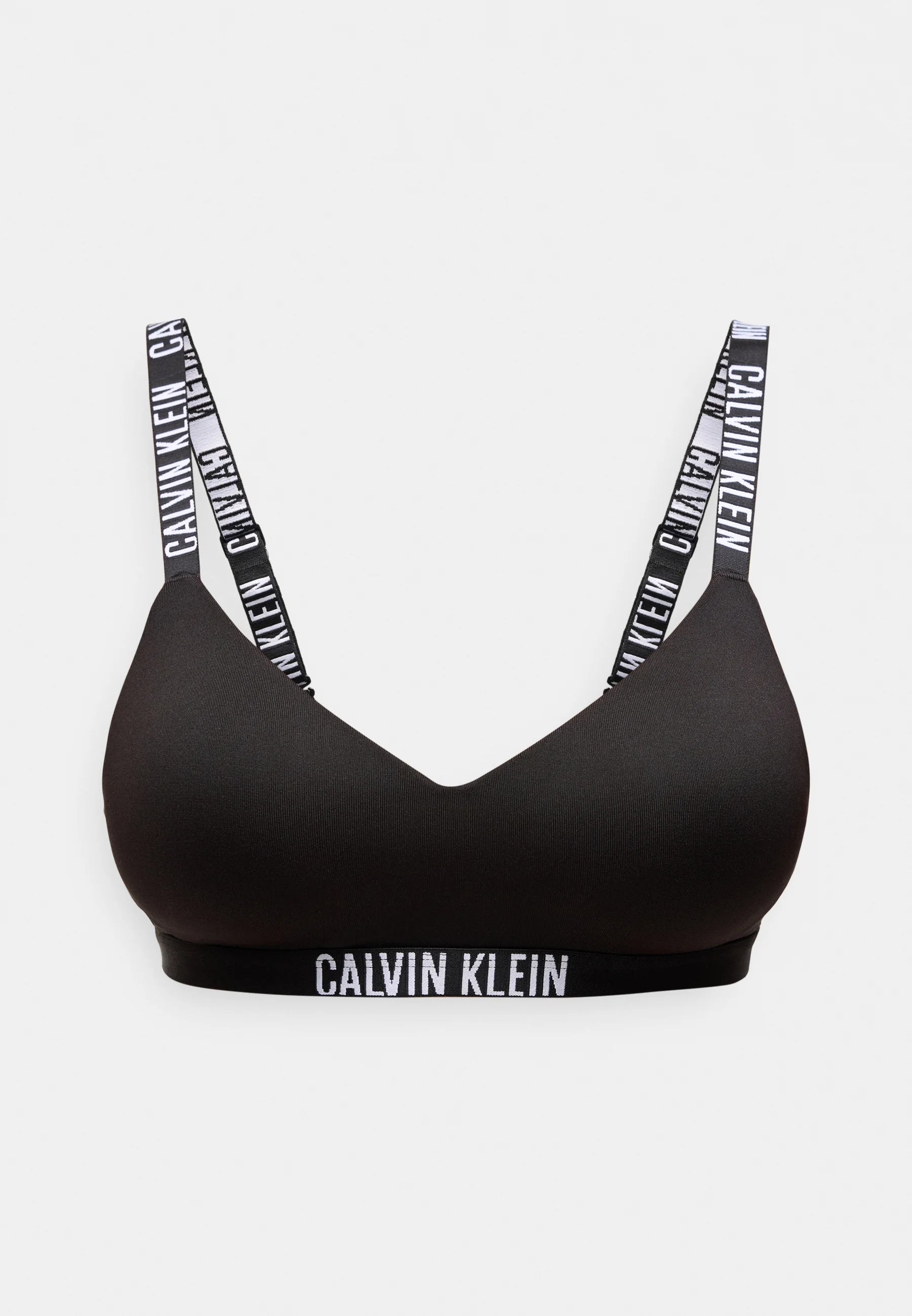 Calvin Klein Intense Power gefüttertes Bralette – Schwarz