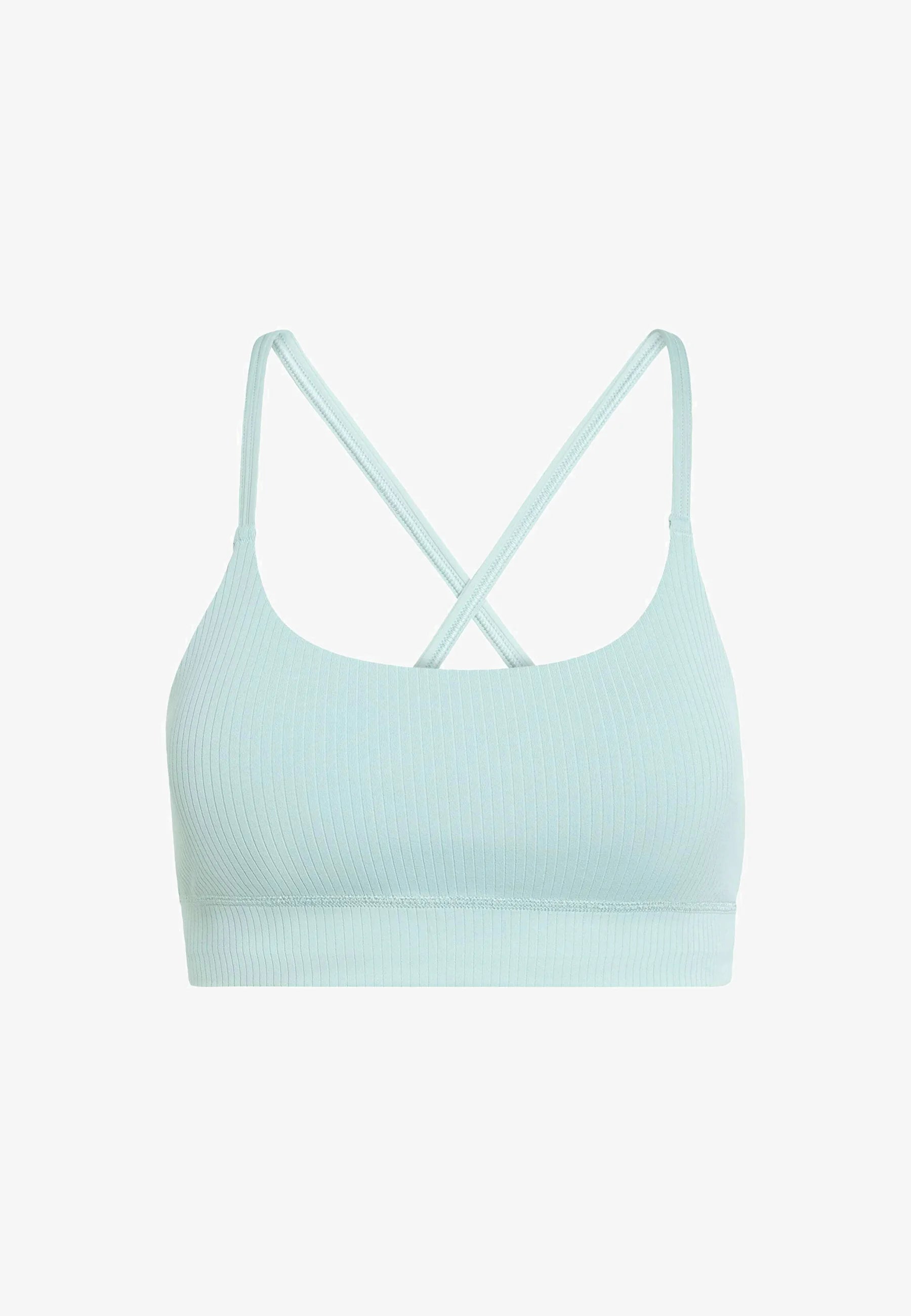 Adidas Performance All Me Long Line Light Support Sport-BH – Salbei