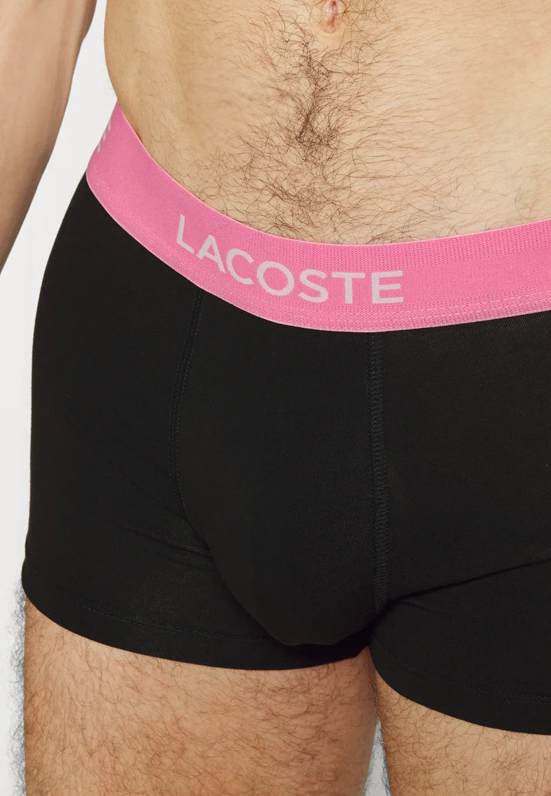Lacoste Lot de 5 boxers stretch – Noir, Ledge, Reseda, Pastil