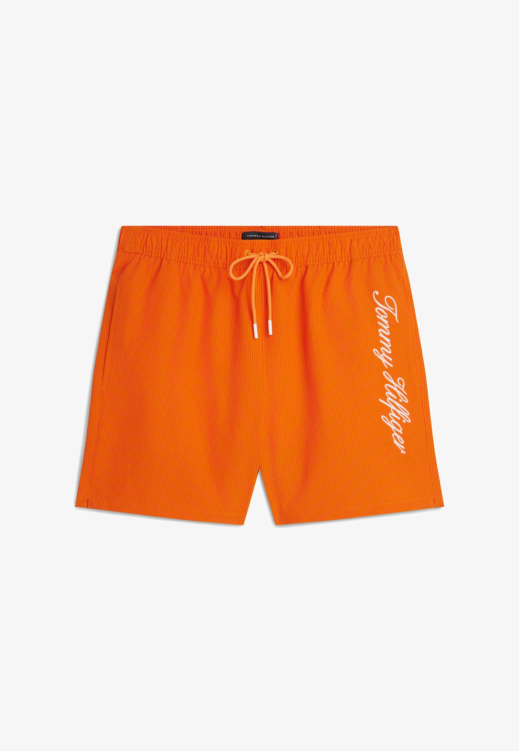Short de bain à rayures Tommy Hilfiger – Ithaca Orange Hype ton sur ton