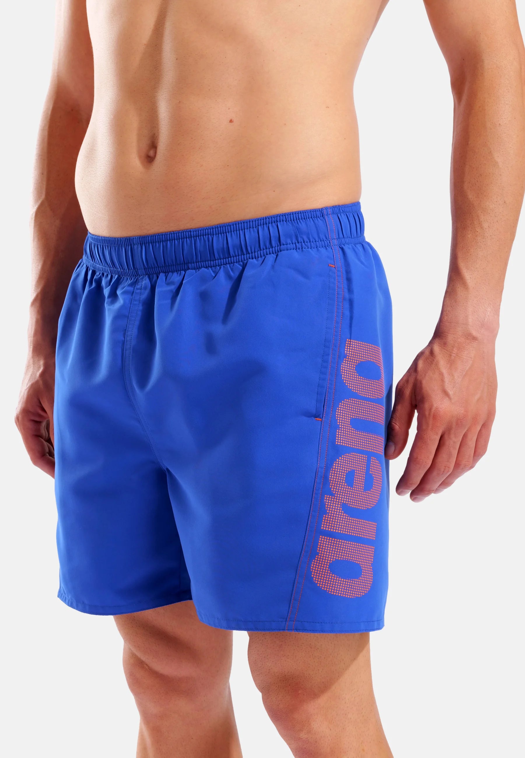 Arena Fundamentals Logo Boxer R – Bleu Néon, Orange Équipe