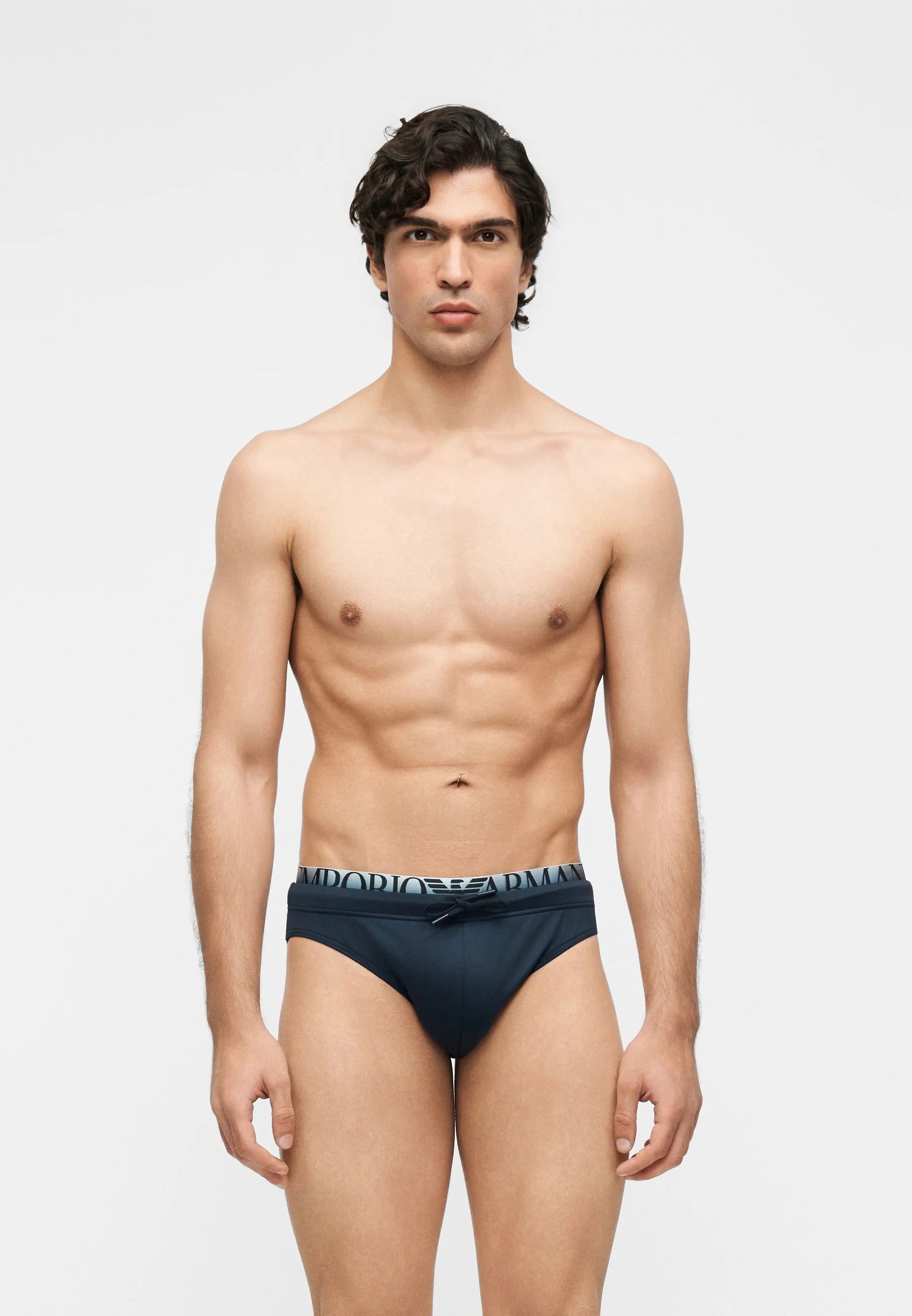 Slip da bagno Emporio Armani EA7 con logo - Blu