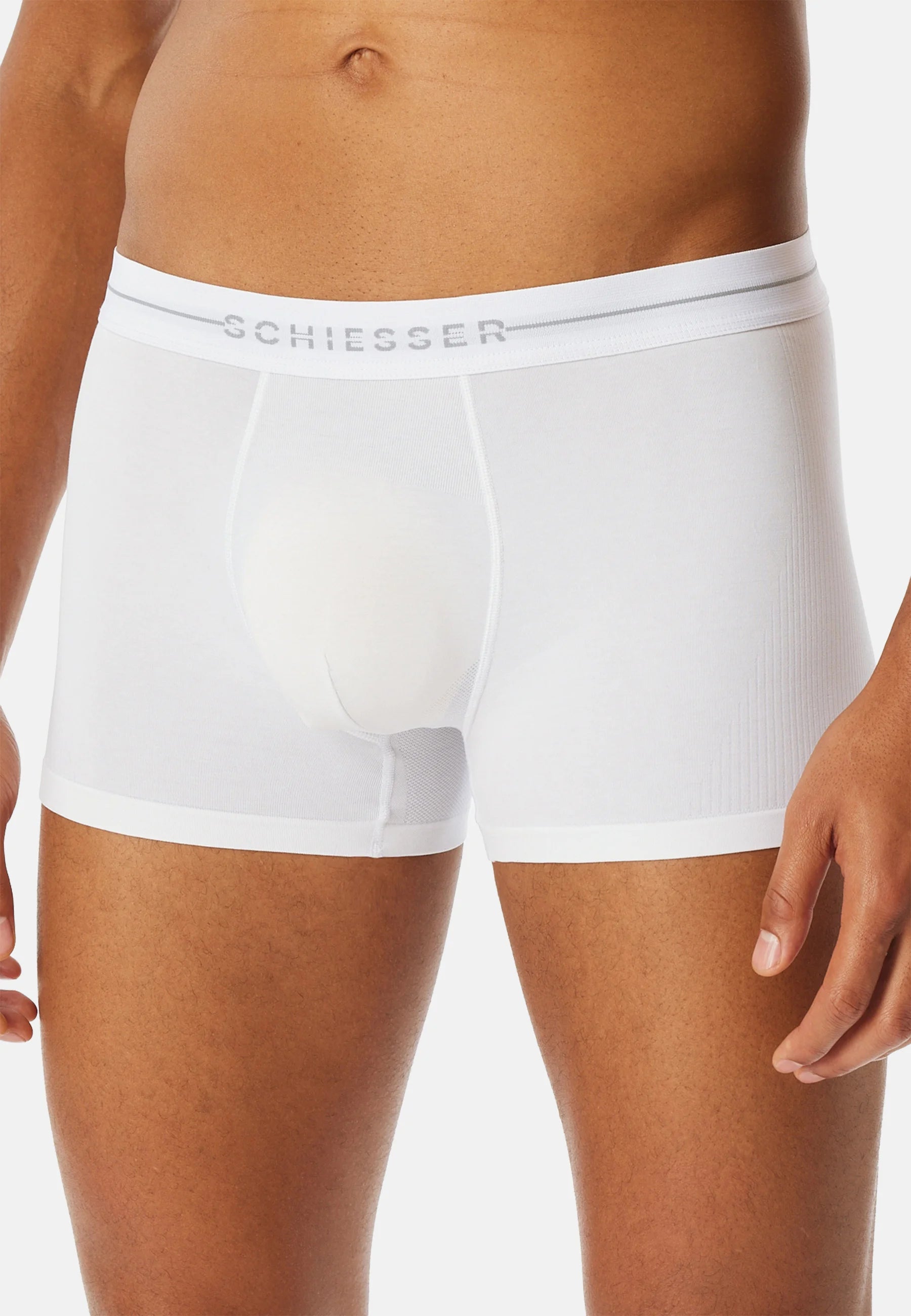 Schiesser Essential Stretch Trunks 2 Pack – White