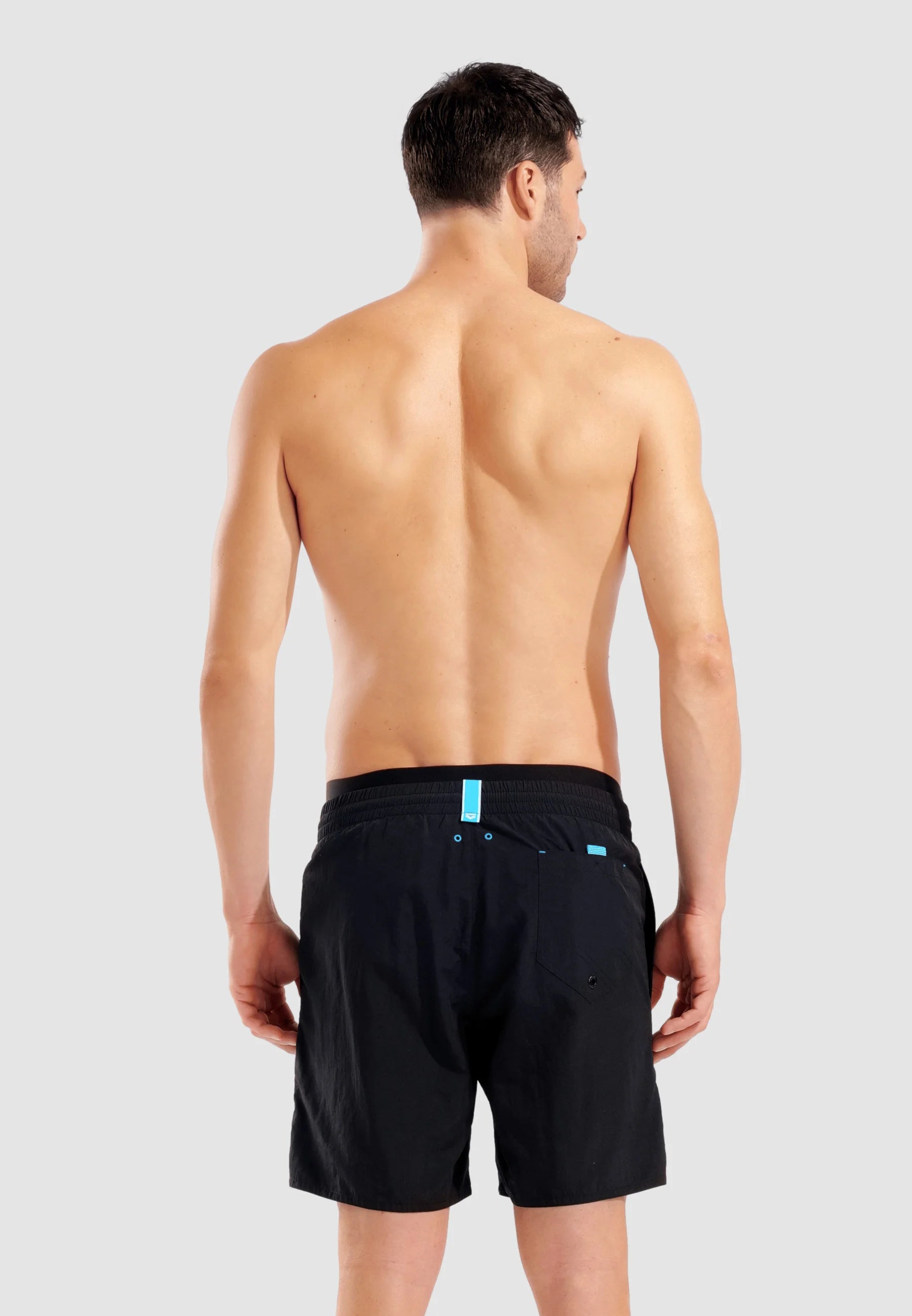 Pantaloncini con fascia elastica Arena Beach – Neri