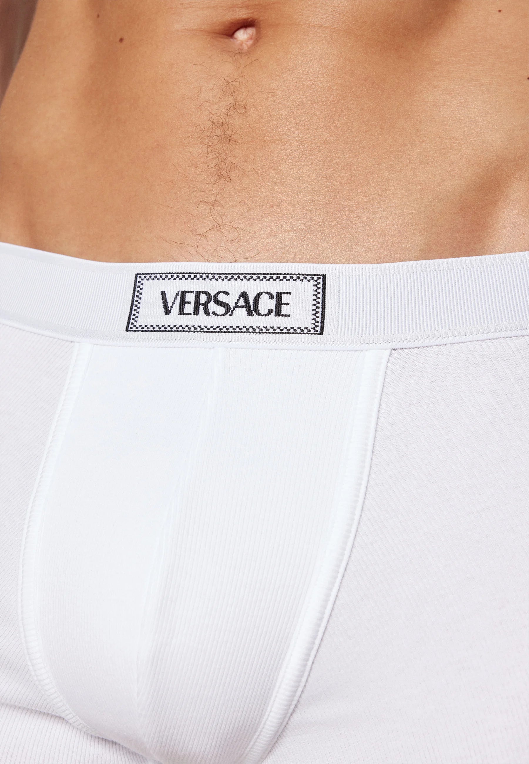 Bavlněné Stretch Trunks Versace – optické bílé