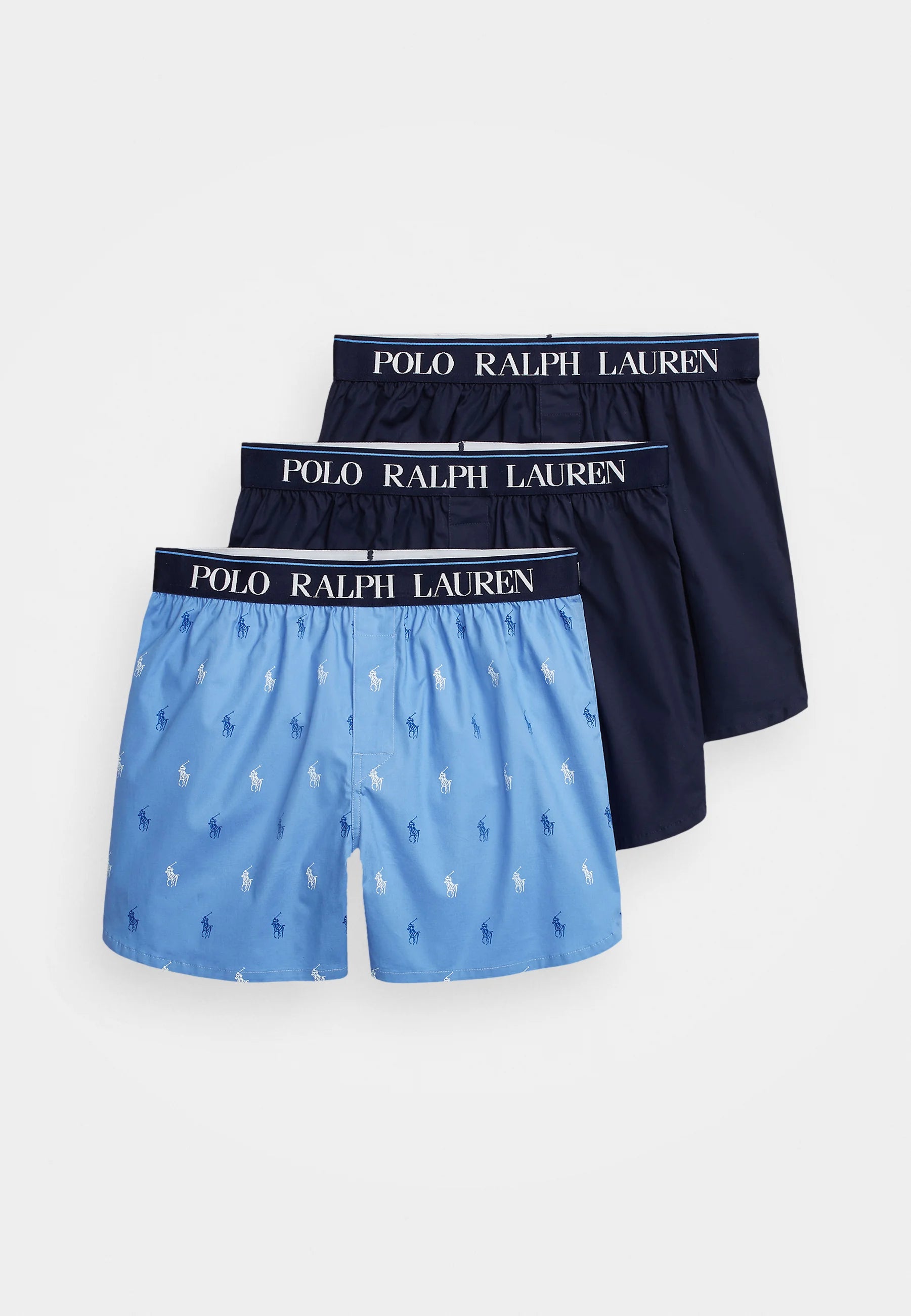 Polo Ralph Lauren Stretch Boxer Shorts – 3 Pack – Navy, Blue