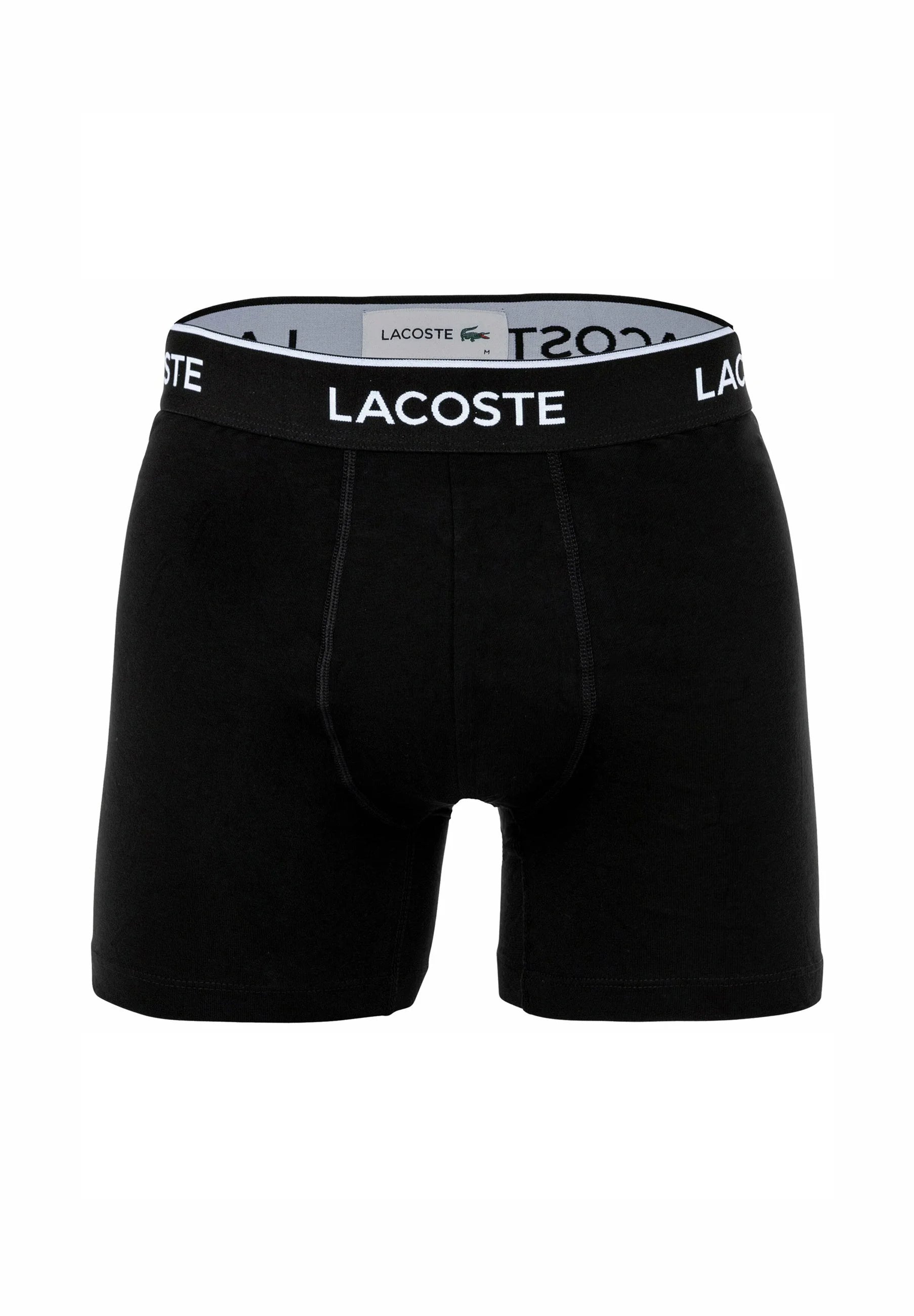 Lacoste 6 Pack Stretch Logobund Trunks – Black
