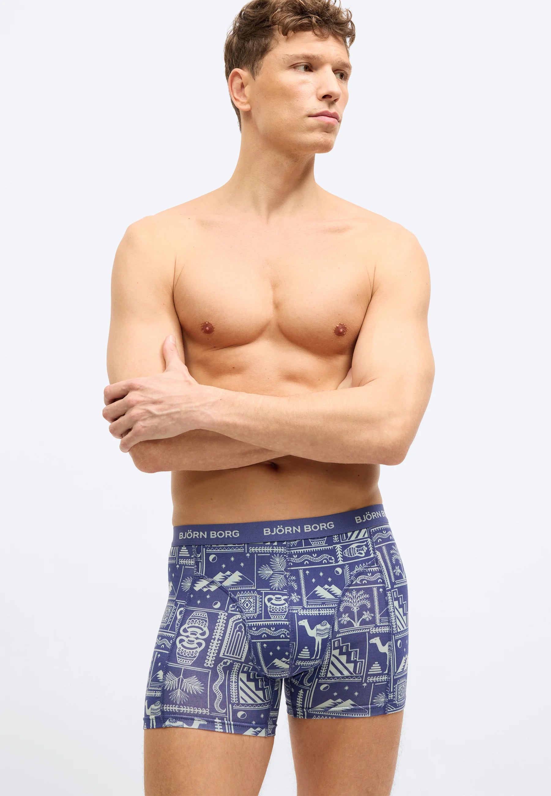 Björn Borg Lot de 5 boxers – Vert, Noir, Bleu