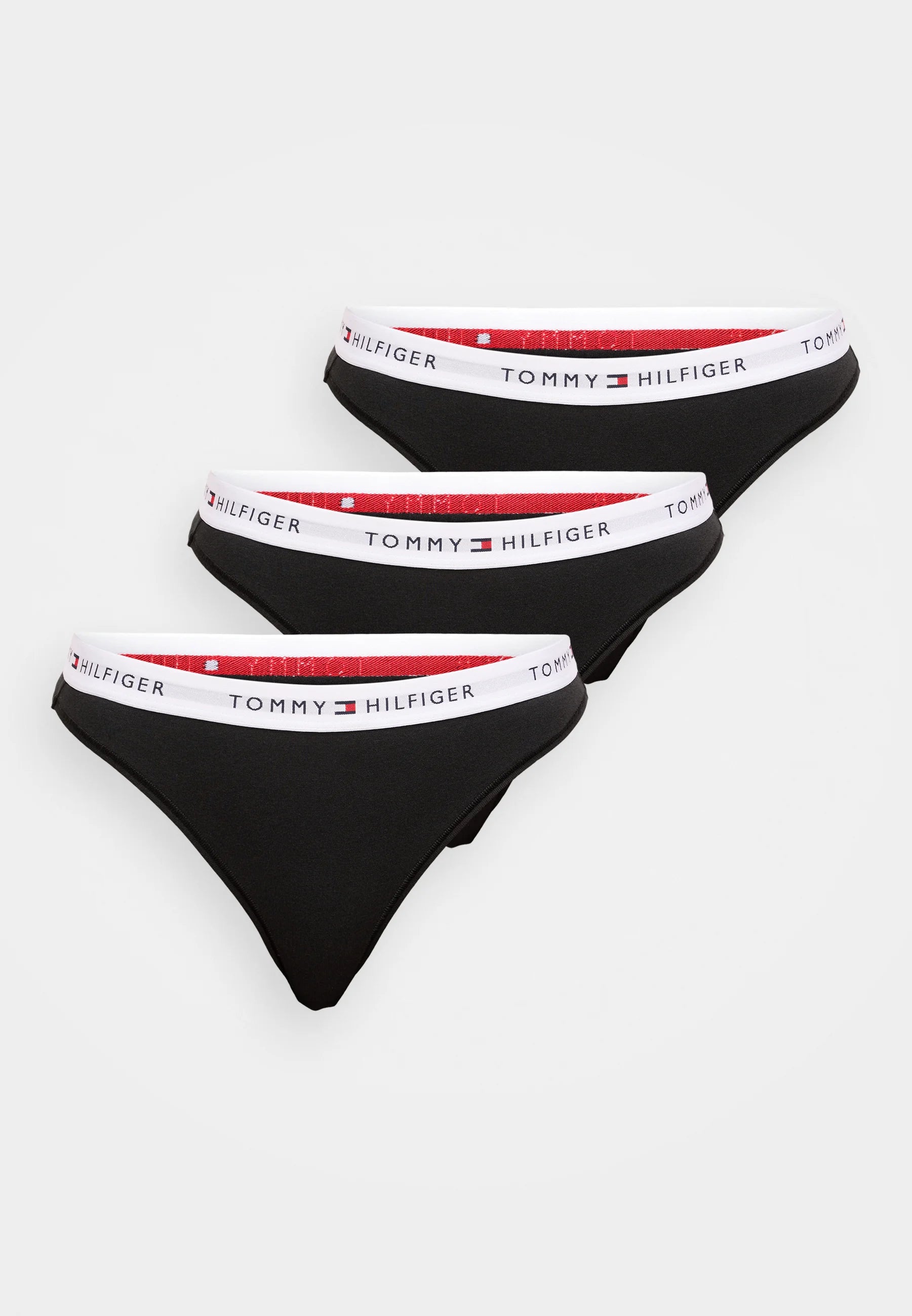 Tommy Hilfiger Thong 3-Pack – Black