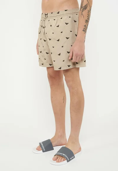 Emporio Armani EA7 Badeshorts – Taupe Choco