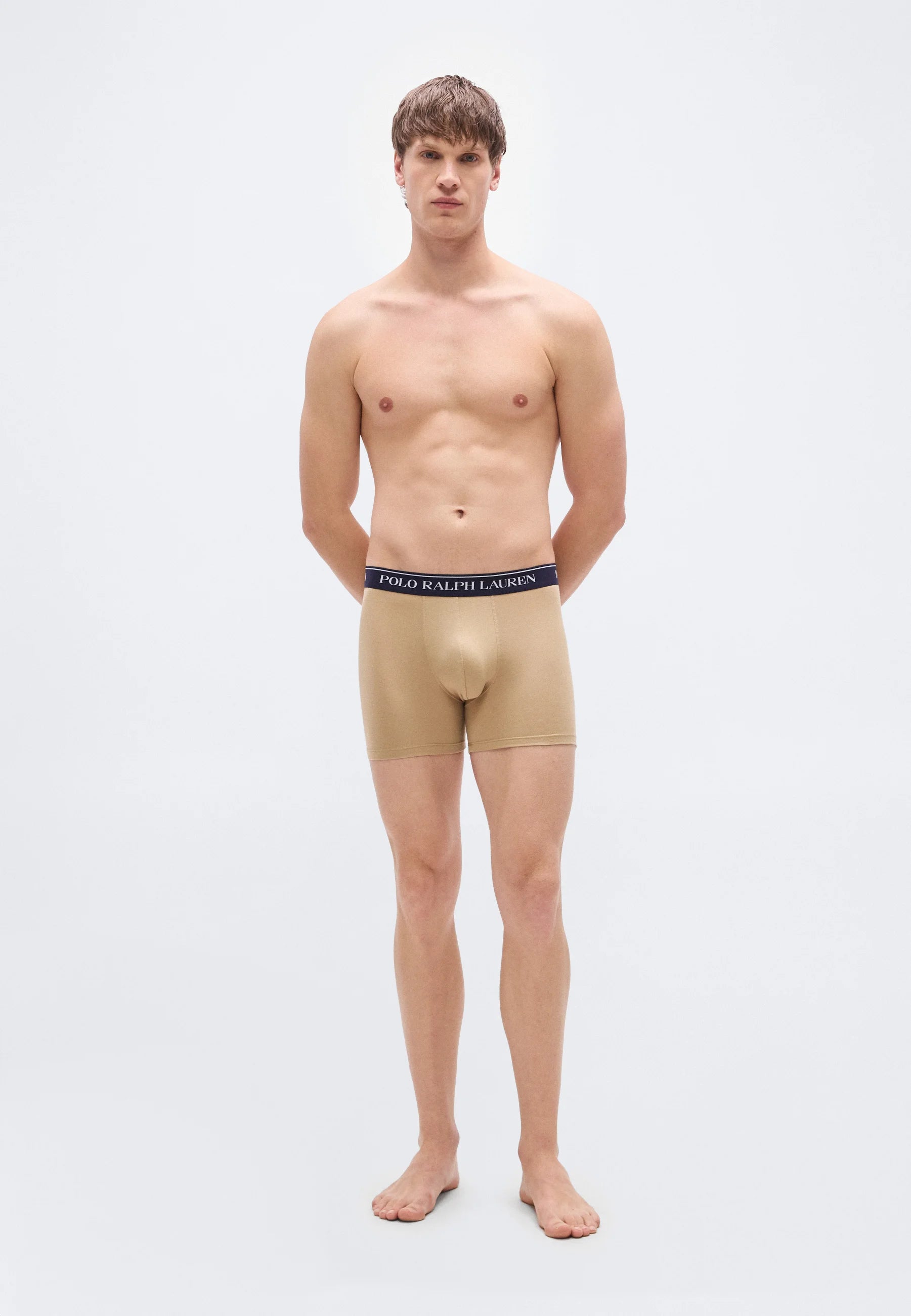 Polo Ralph Lauren Cotton Stretch Boxer Briefs – 3 Pack – Olive, Vintage Khaki, Navy
