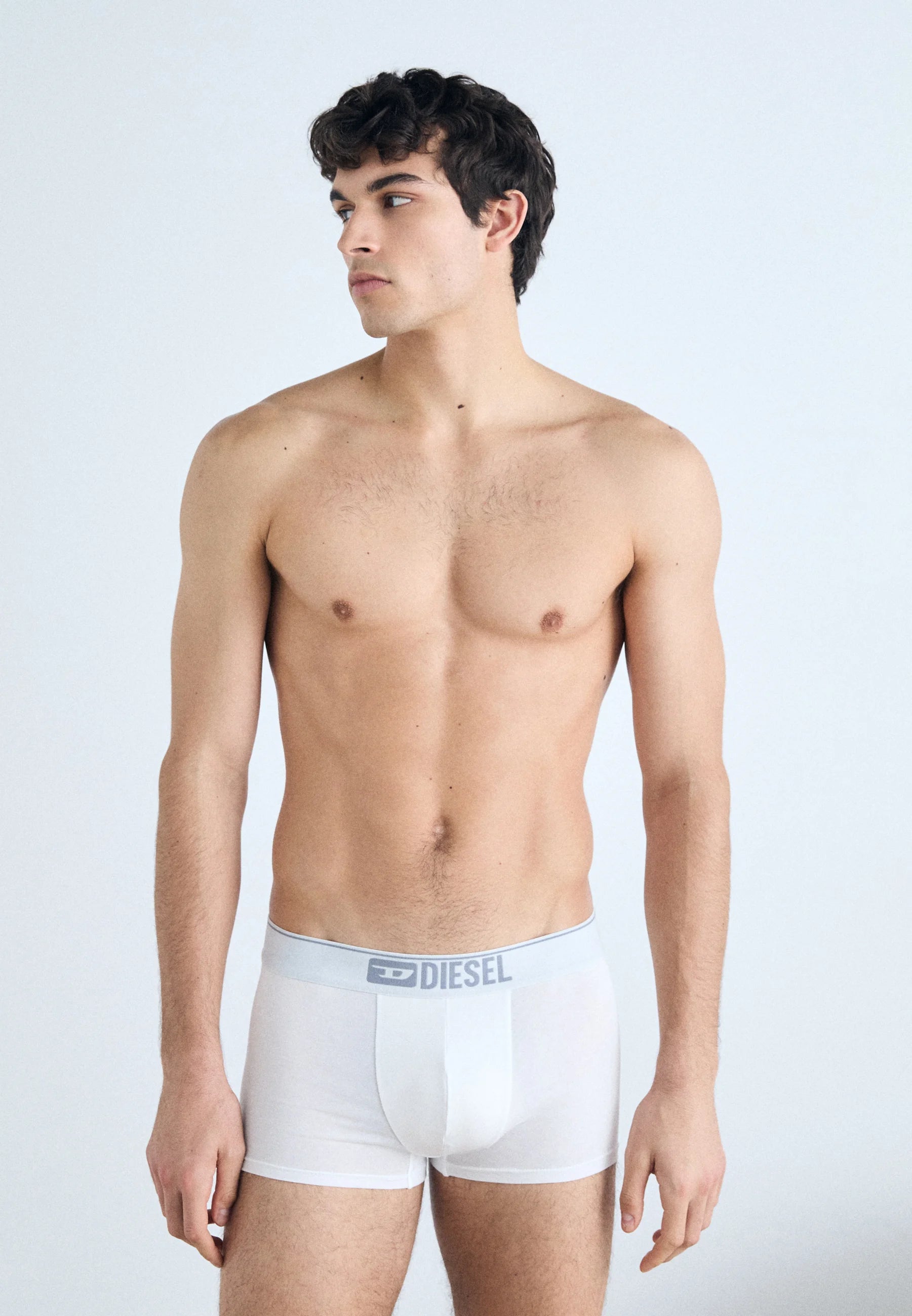 Diesel Damien Logo Pas 3 Pack Trunks – černá, šedá, bílá