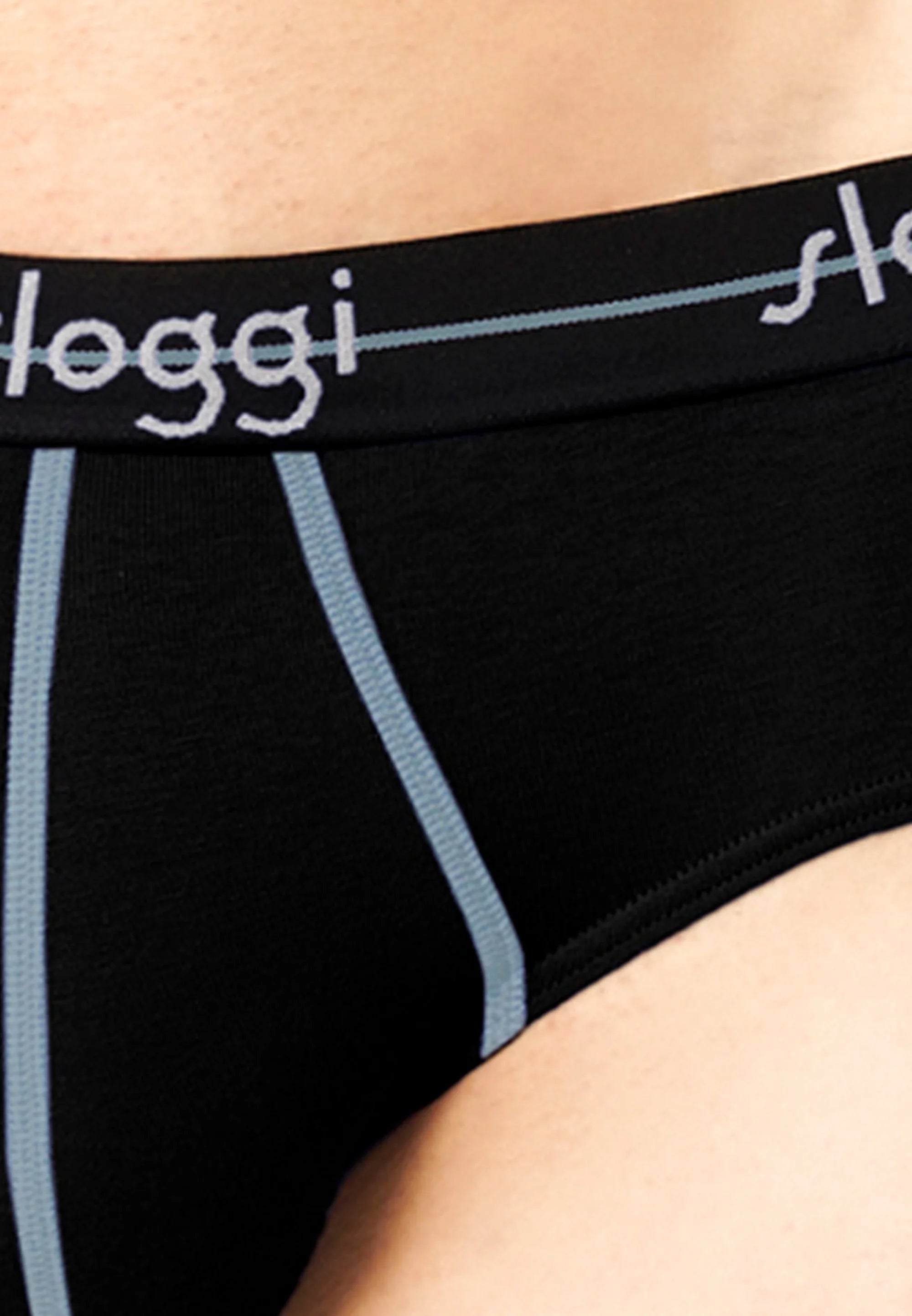 Lot de 6 mini slips Sloggi Start – Noir