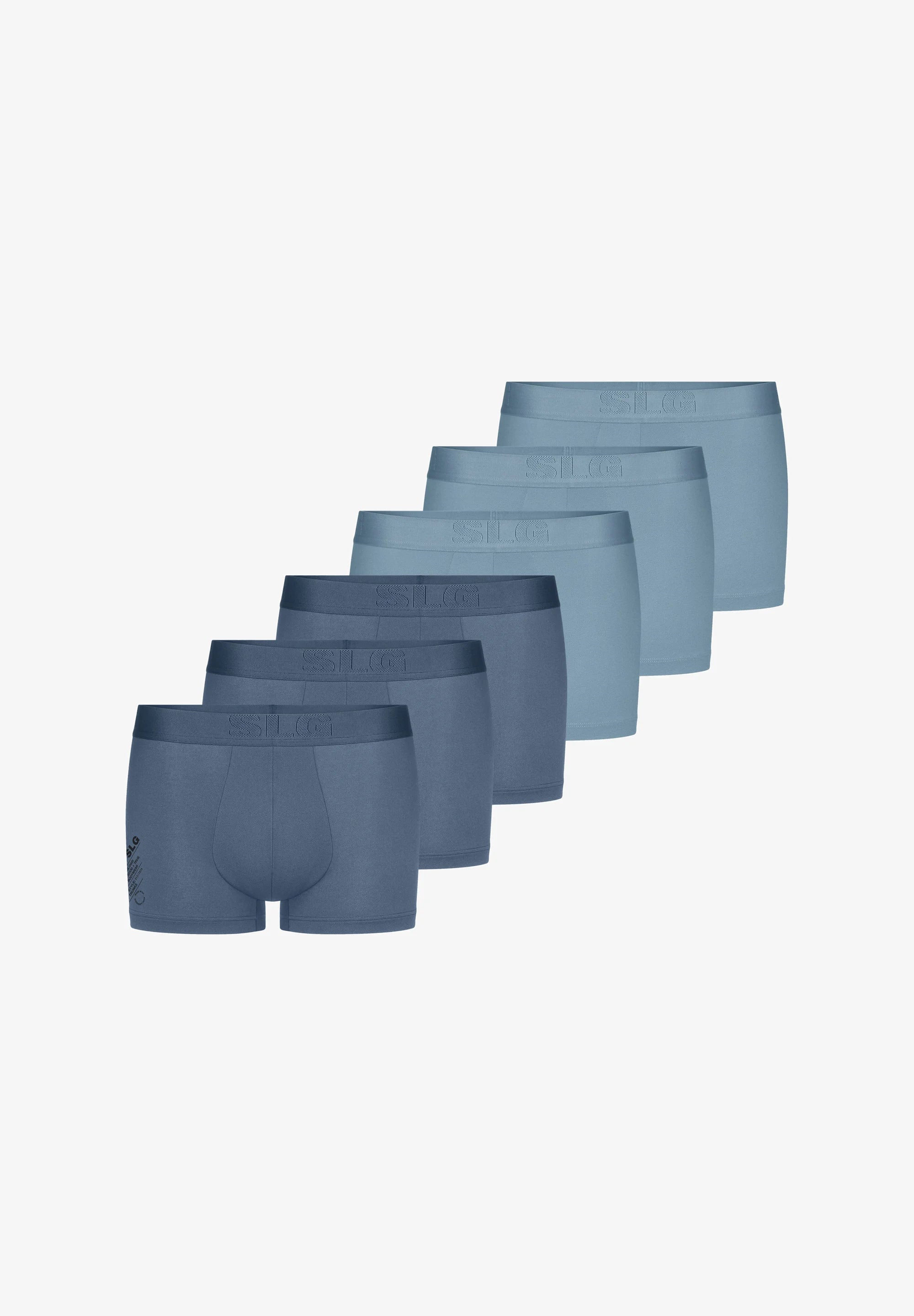 Sloggi Base Soft Hipster Trunks 6 Pack – Blue Light Combination