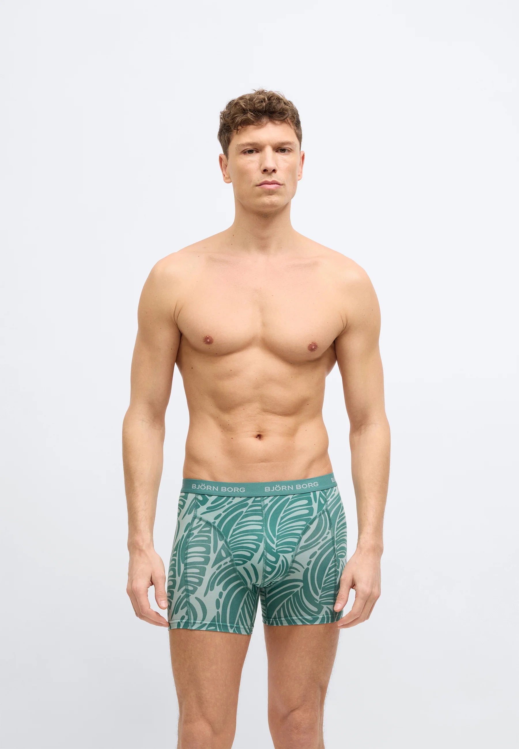 Björn Borg Stretch 7 Pack Trunks – Black, Green, Mixed Colours