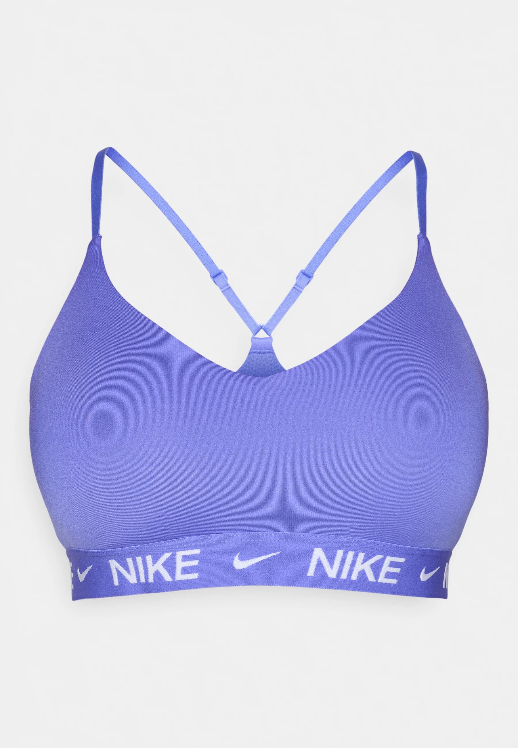 Nike Performance Indy Light Support-BH – Saphir, Weiß