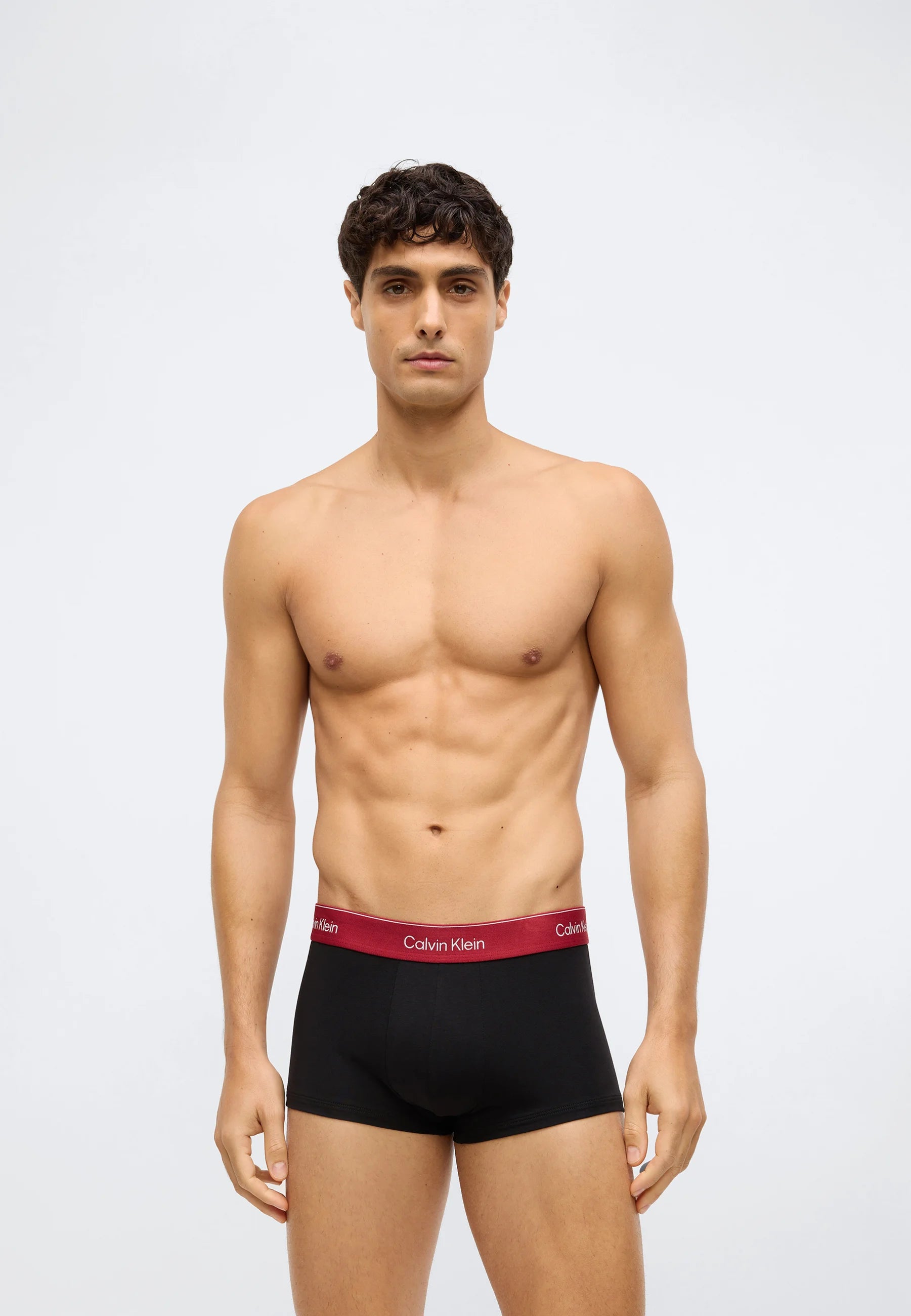 Calvin Klein Icon Cotton Stretch Low Rise Trunks – 5 Pack – Black Bodies, Fall Berry, Frozen