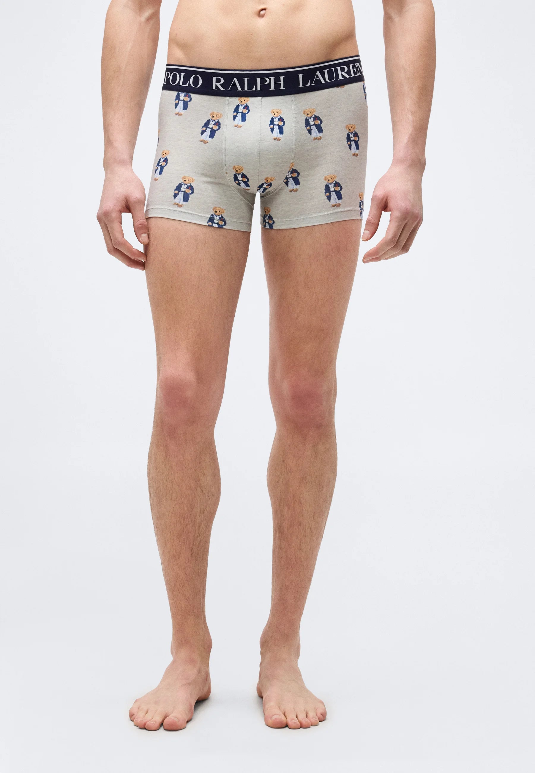 Polo Ralph Lauren Cotton Stretch Trunks – Low Rise – 2 Pack – Navy, Taylor Heather
