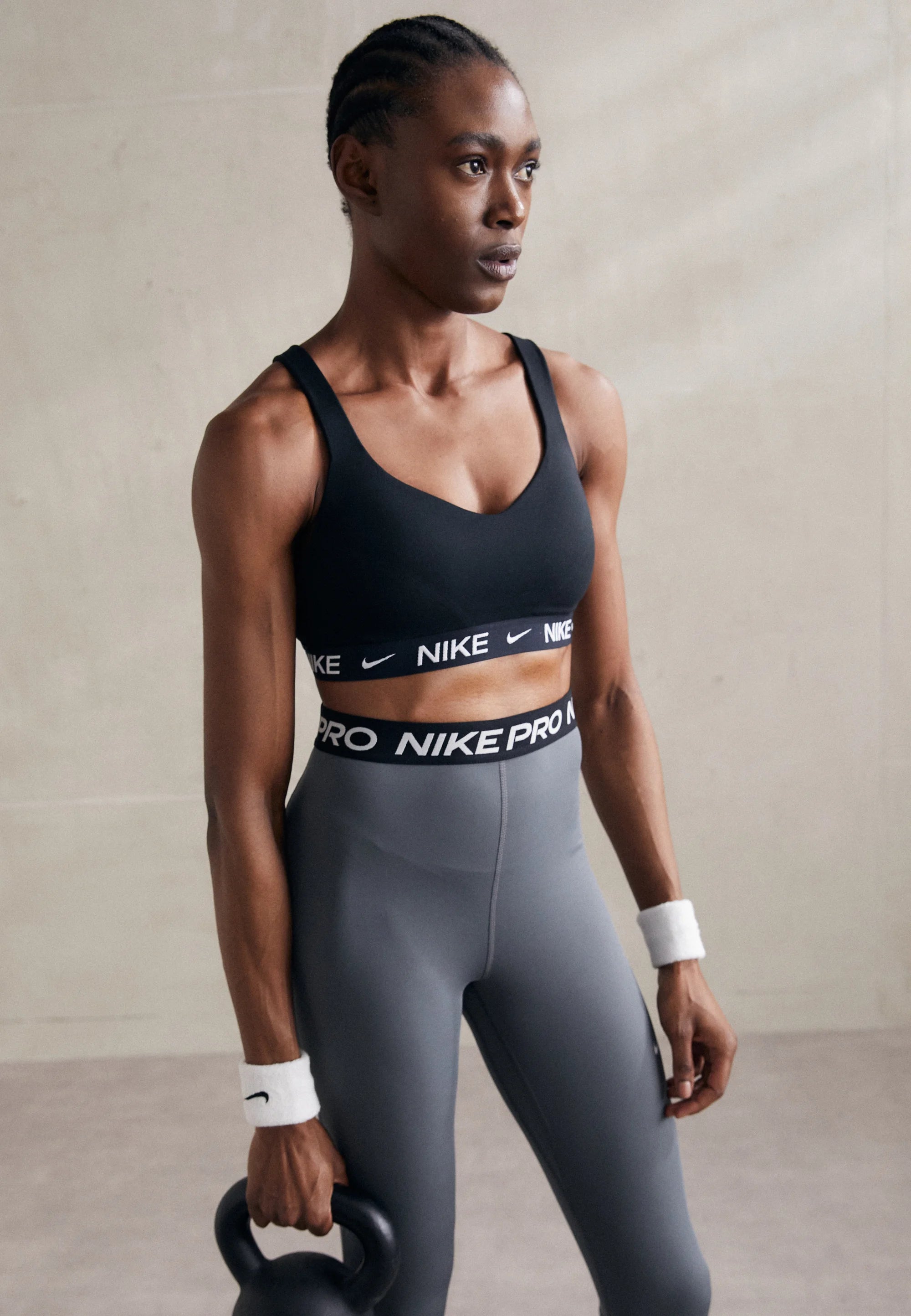 Nike Indy Medium Support Sports Bra – Black, White