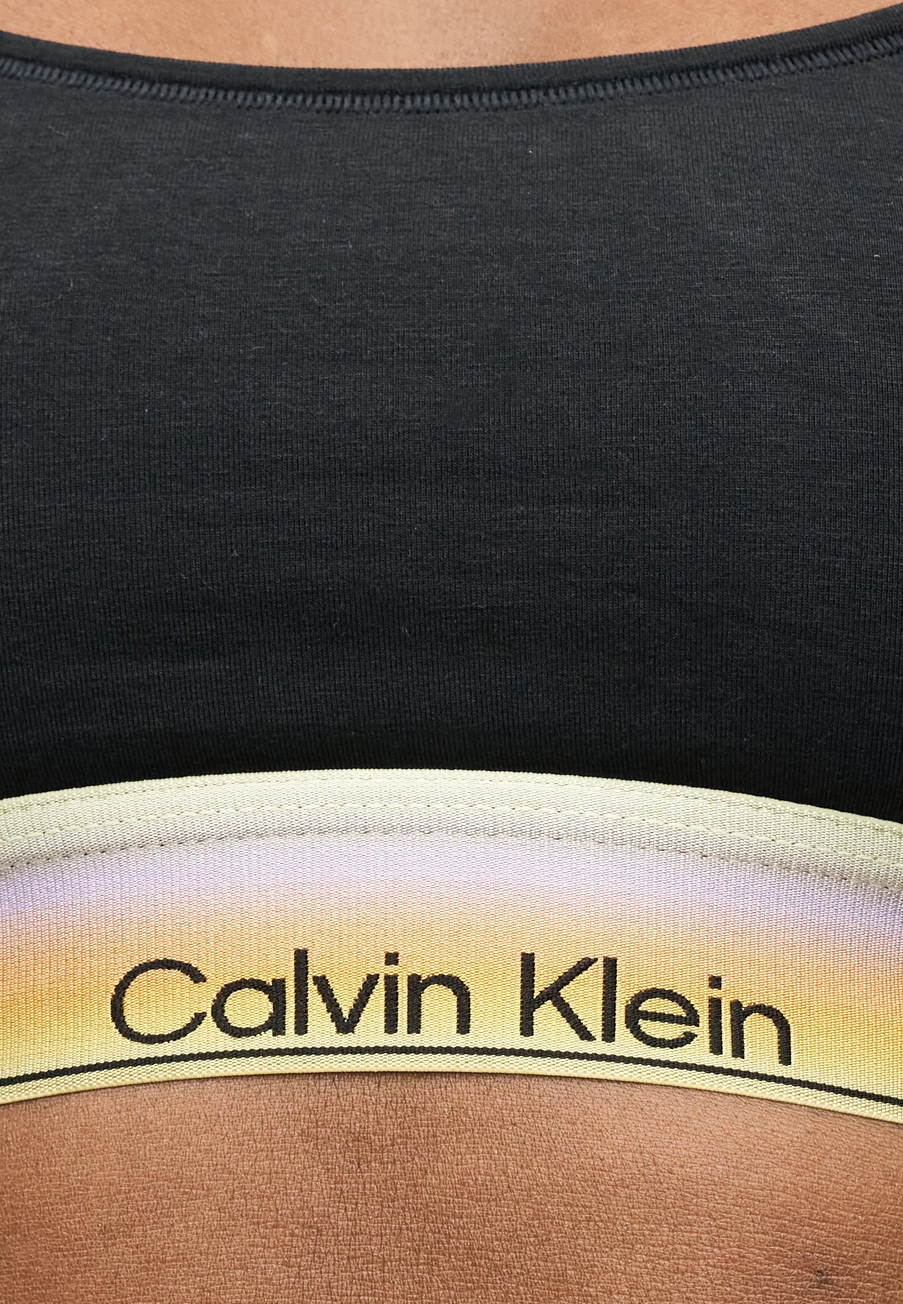 Soutien-gorge souple Bralette non doublé Calvin Klein Pride - Noir