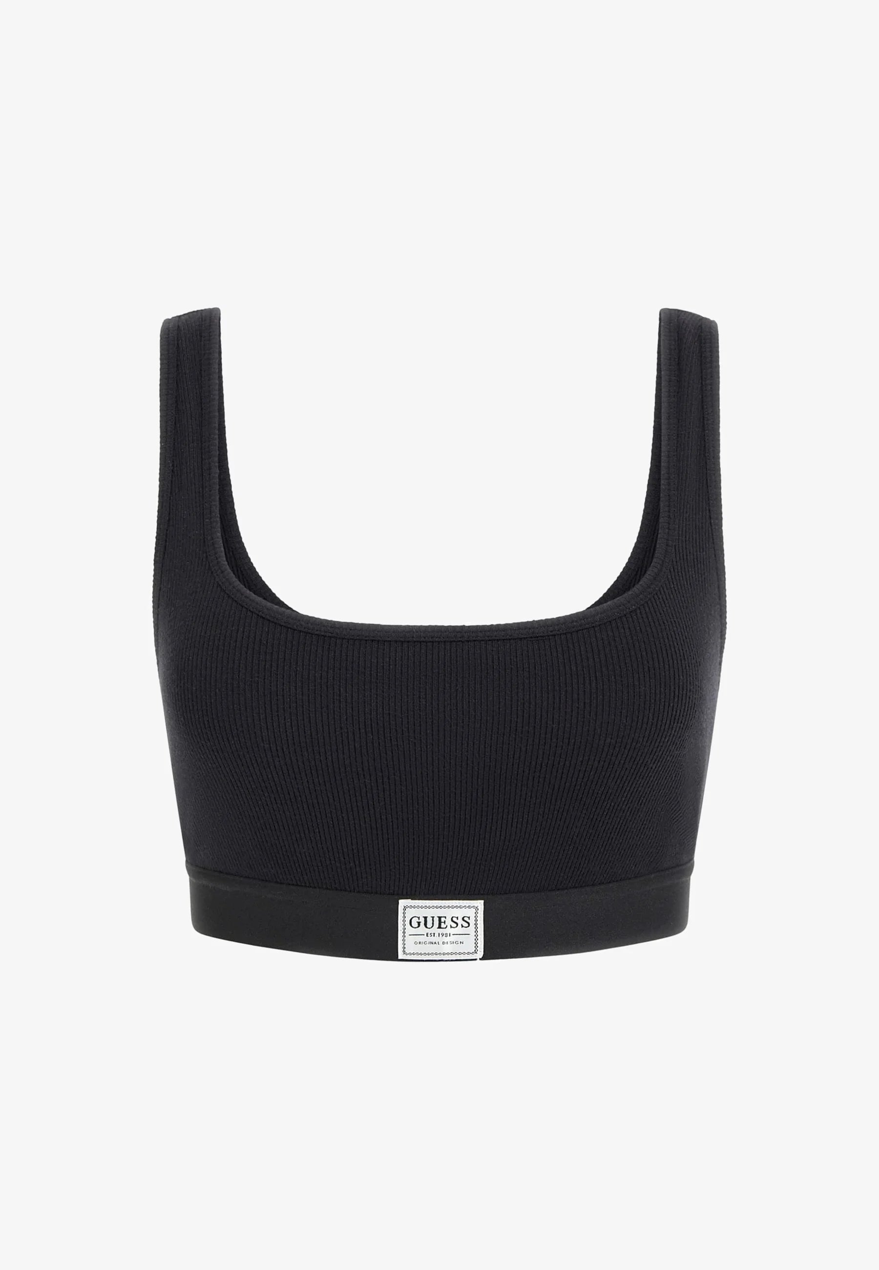 Guess Tessa gerippter Soft-BH – Schwarz