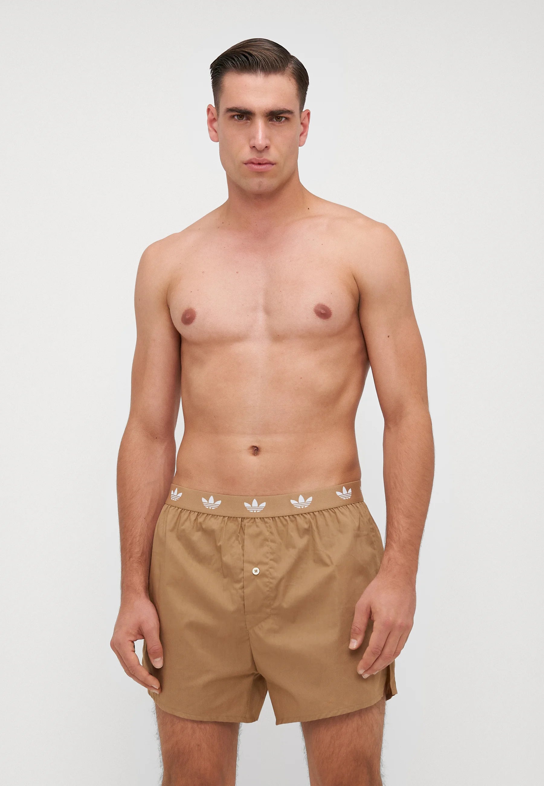 Boxerky Adidas Originals 2 Pack – hnědé, černé