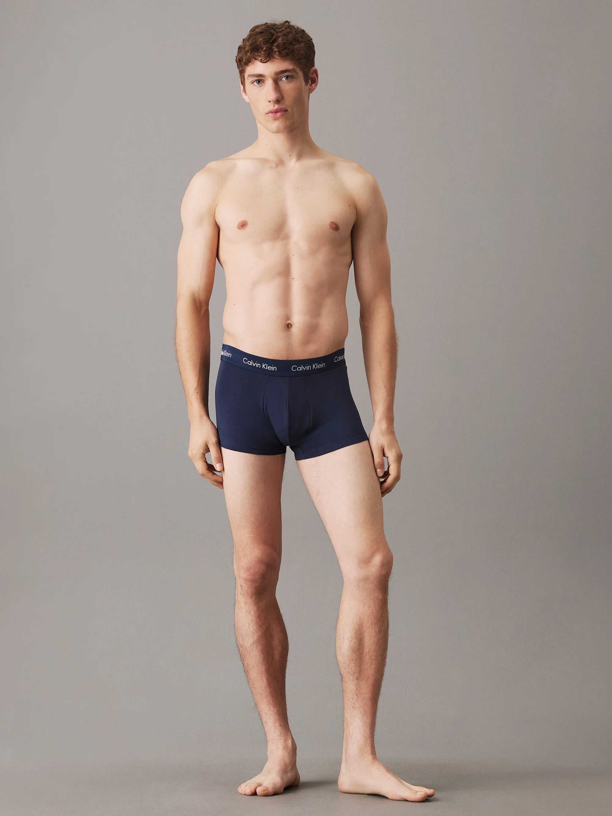 Calvin Klein Cotton Stretch Trunks – 3 Pack – Blue , Black