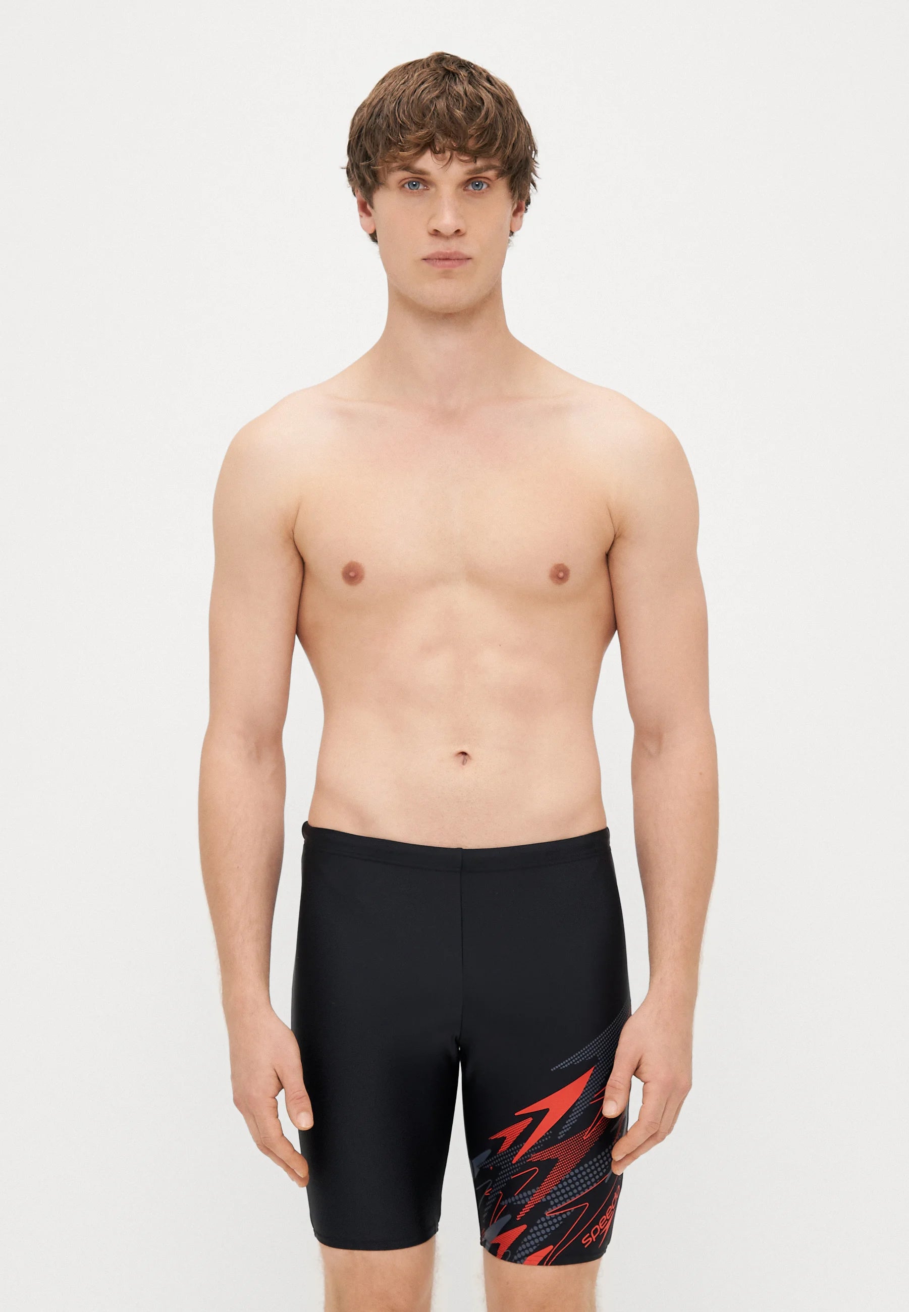 Speedo Medley Jammer – antracitová, vysoce riziková červená