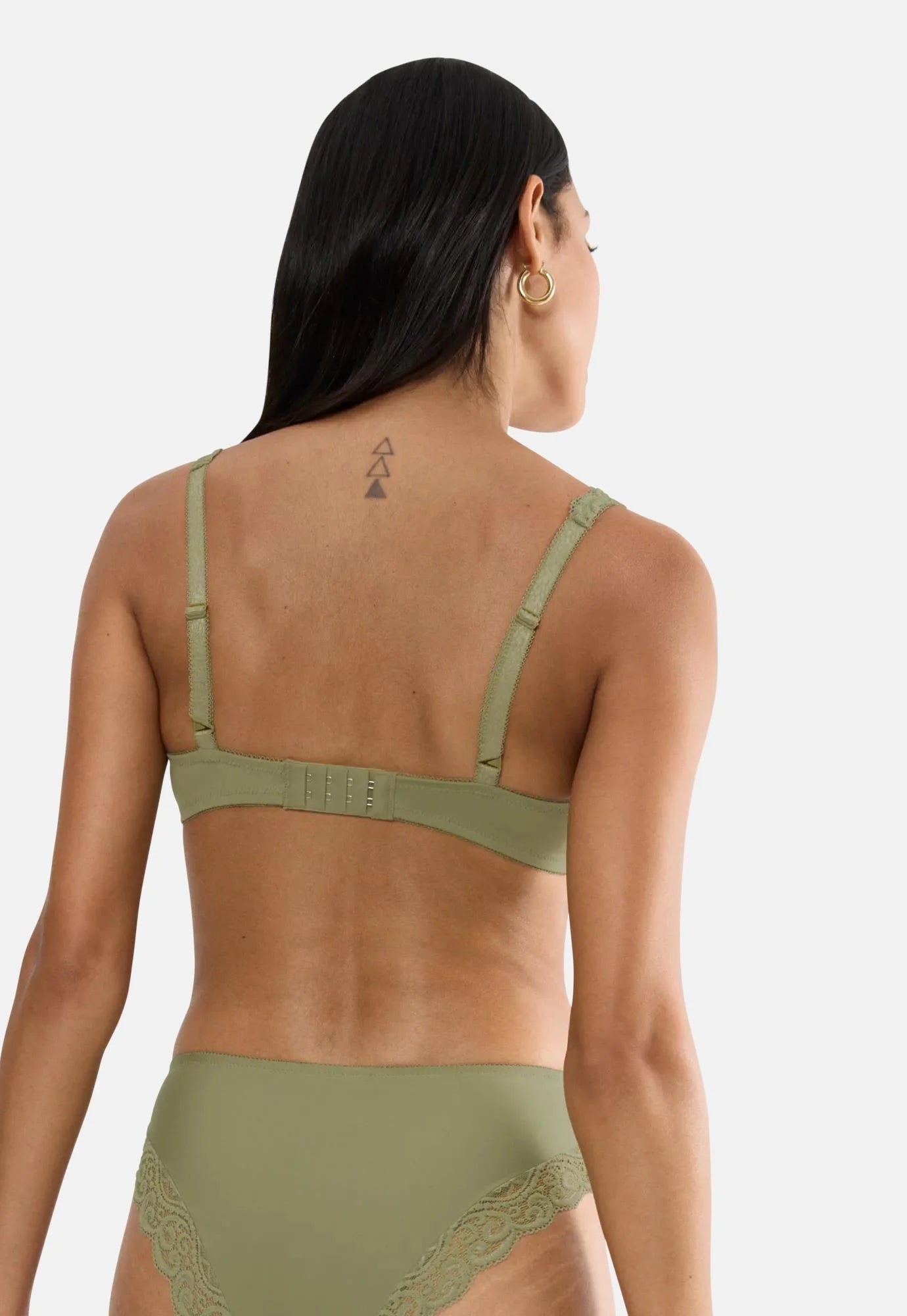 Soutien-gorge Triangle en Dentelle Triumph – Or Olive