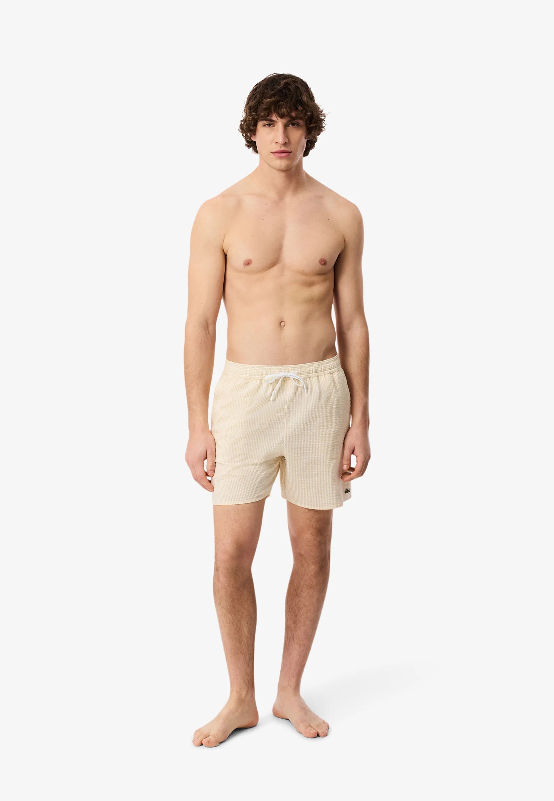 Lacoste Swim Shorts – Blanc, Jaune IY