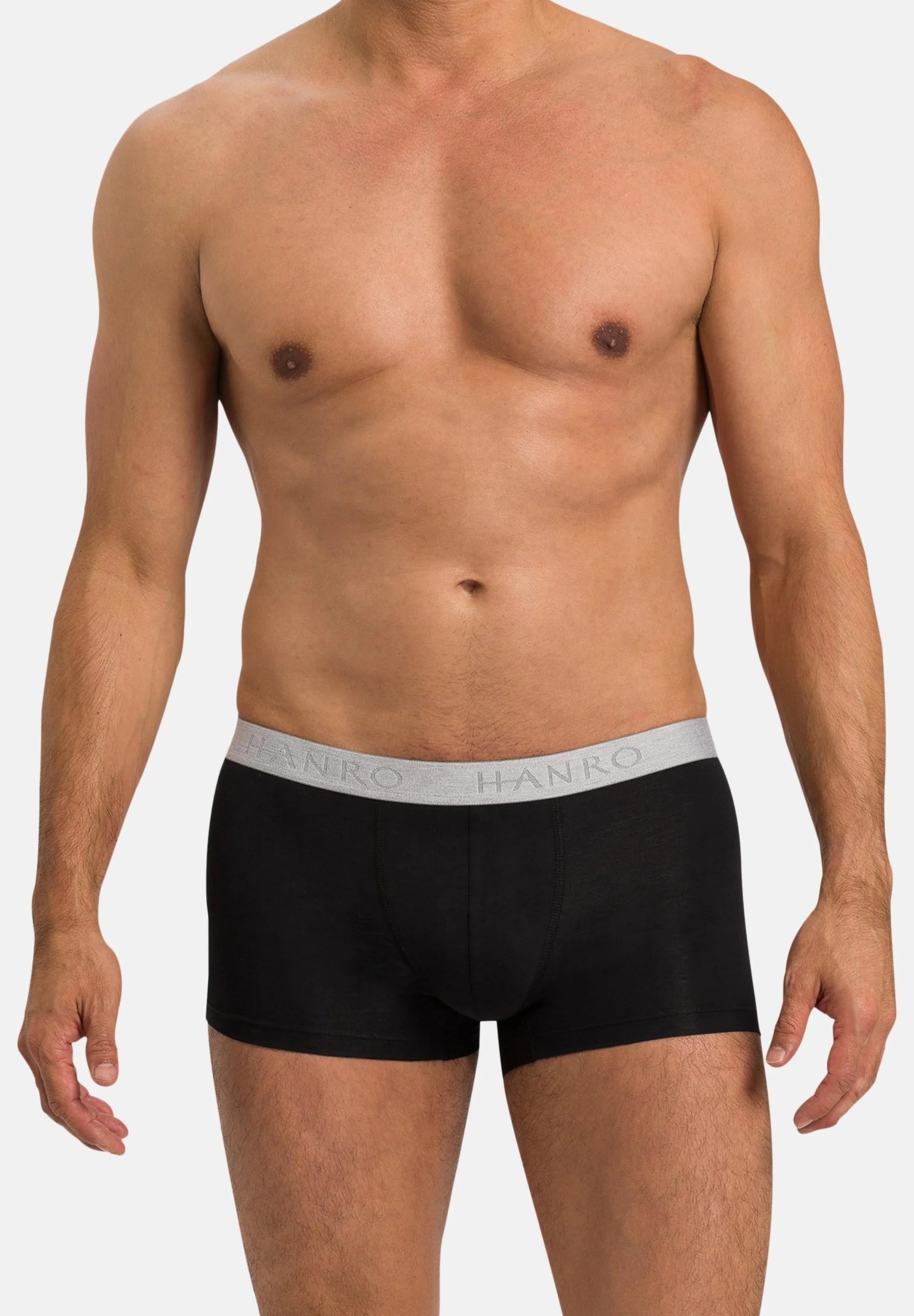 Bavlněné Stretch Trunks HANRO 4 Pack – černé