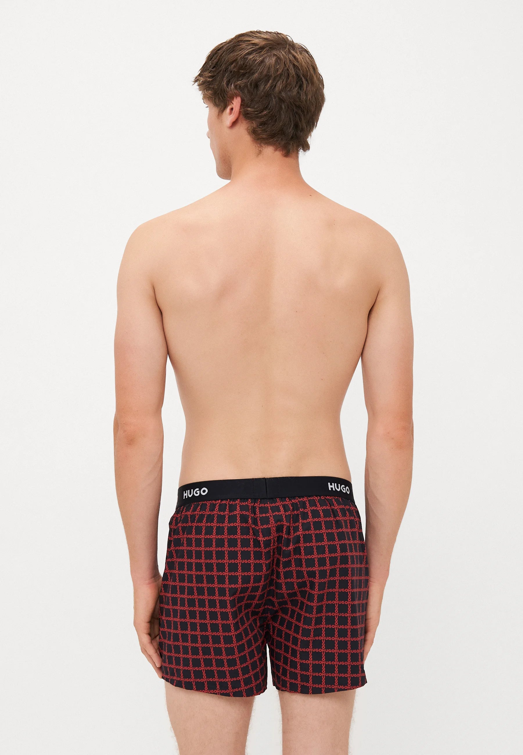 HUGO Triplet 3 Pack Boxer Shorts – Black, Red