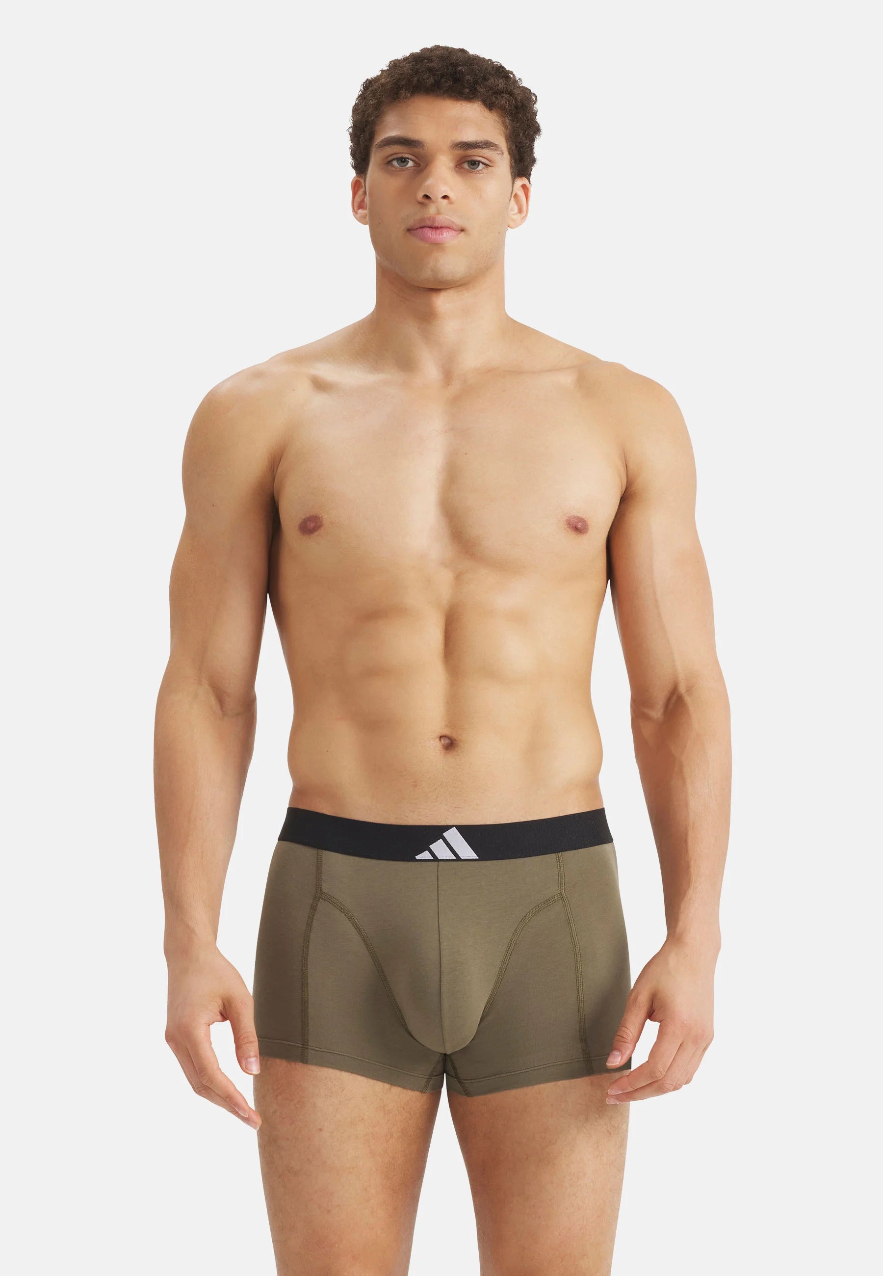 Adidas Sportswear Flex 4 Pack Trunks – Black, Khaki