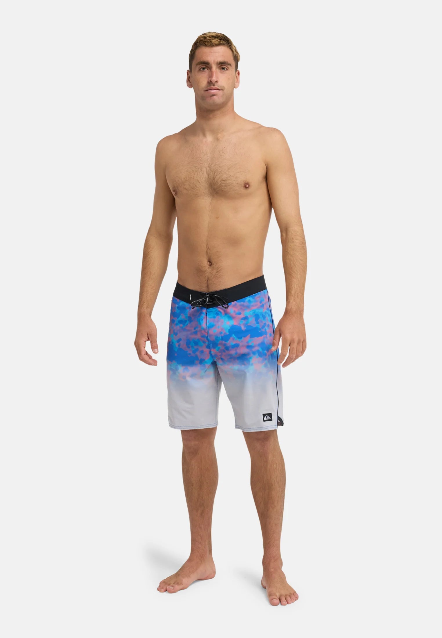 Plavkové šortky Quiksilver Highline Printed 20 – modré