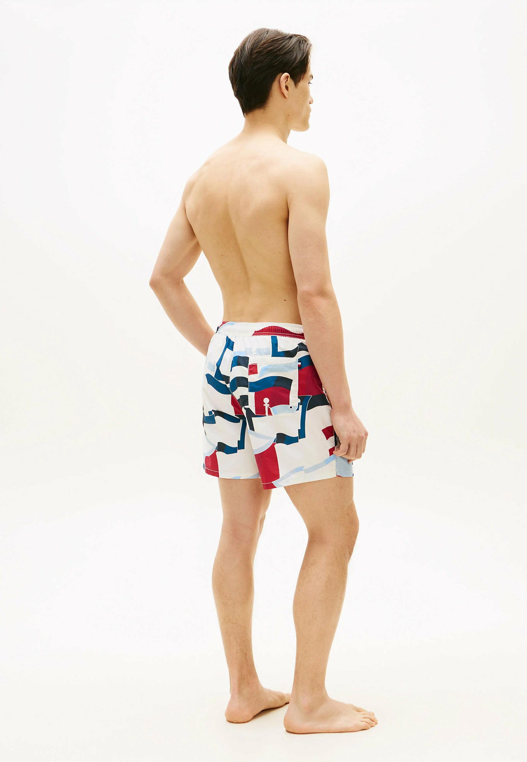 Szorty kąpielowe Tommy Hilfiger – Vintage Flags Ivory Petal