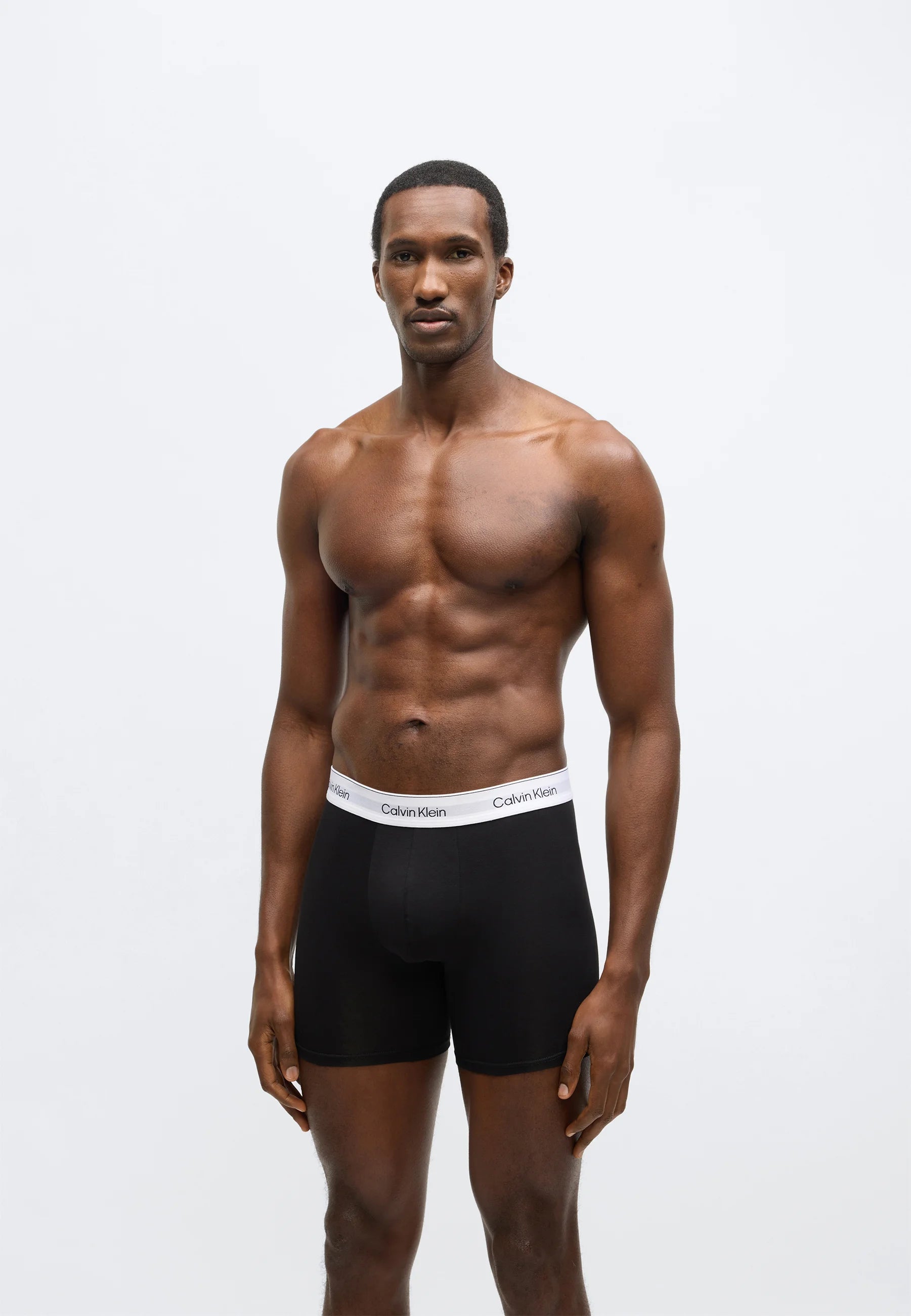 Calvin Klein Icon Cotton Stretch Slips – 3er-Pack – Schwarz, Turbulenz, Weiß