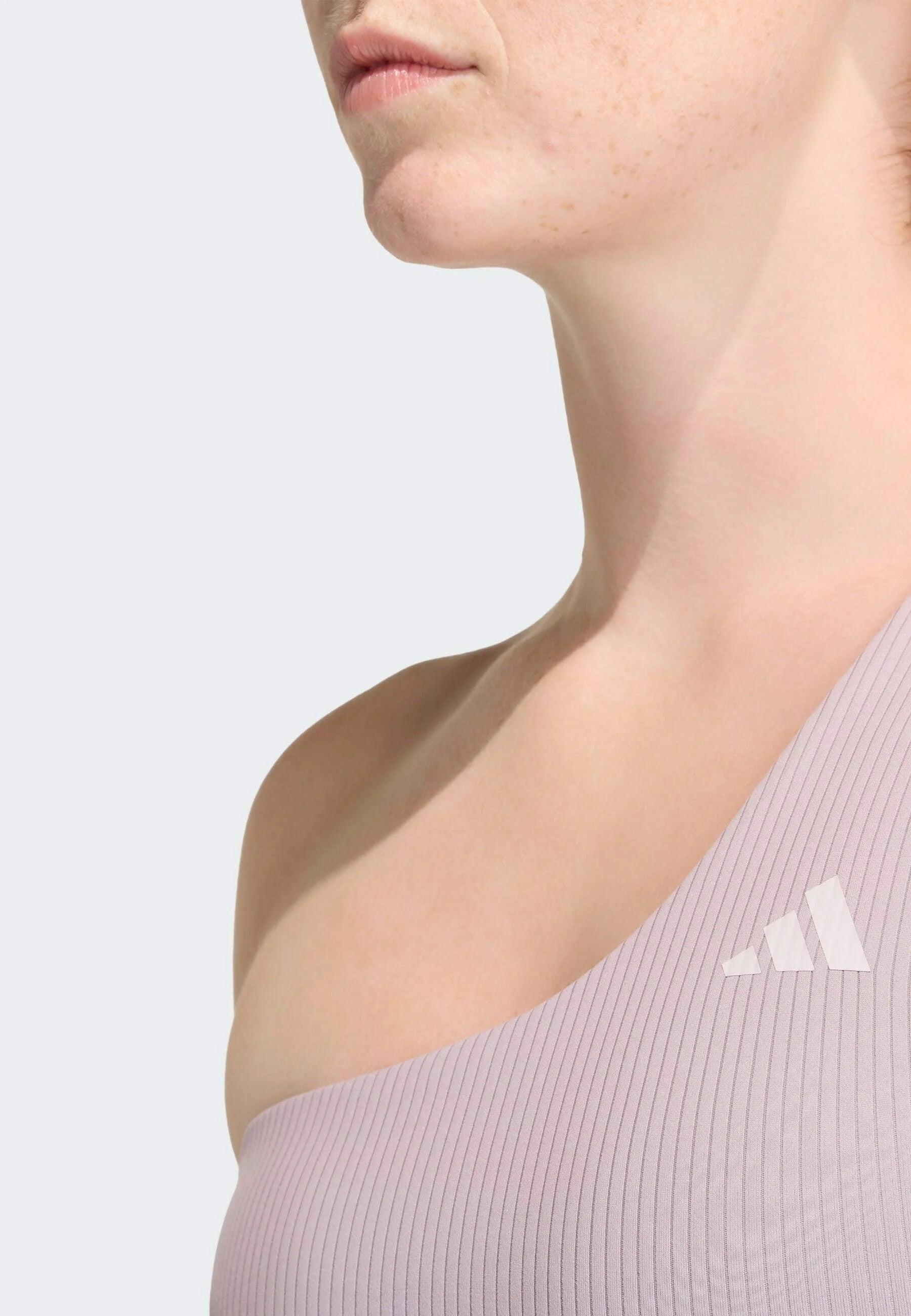 Adidas Performance Optime Workout Rib One Shoulder Light Support Bra – Preloved Fig