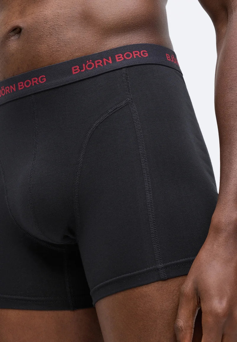 Björn Borg Stretch 5 Pack Boxer Briefs – Mixed Dark Colours